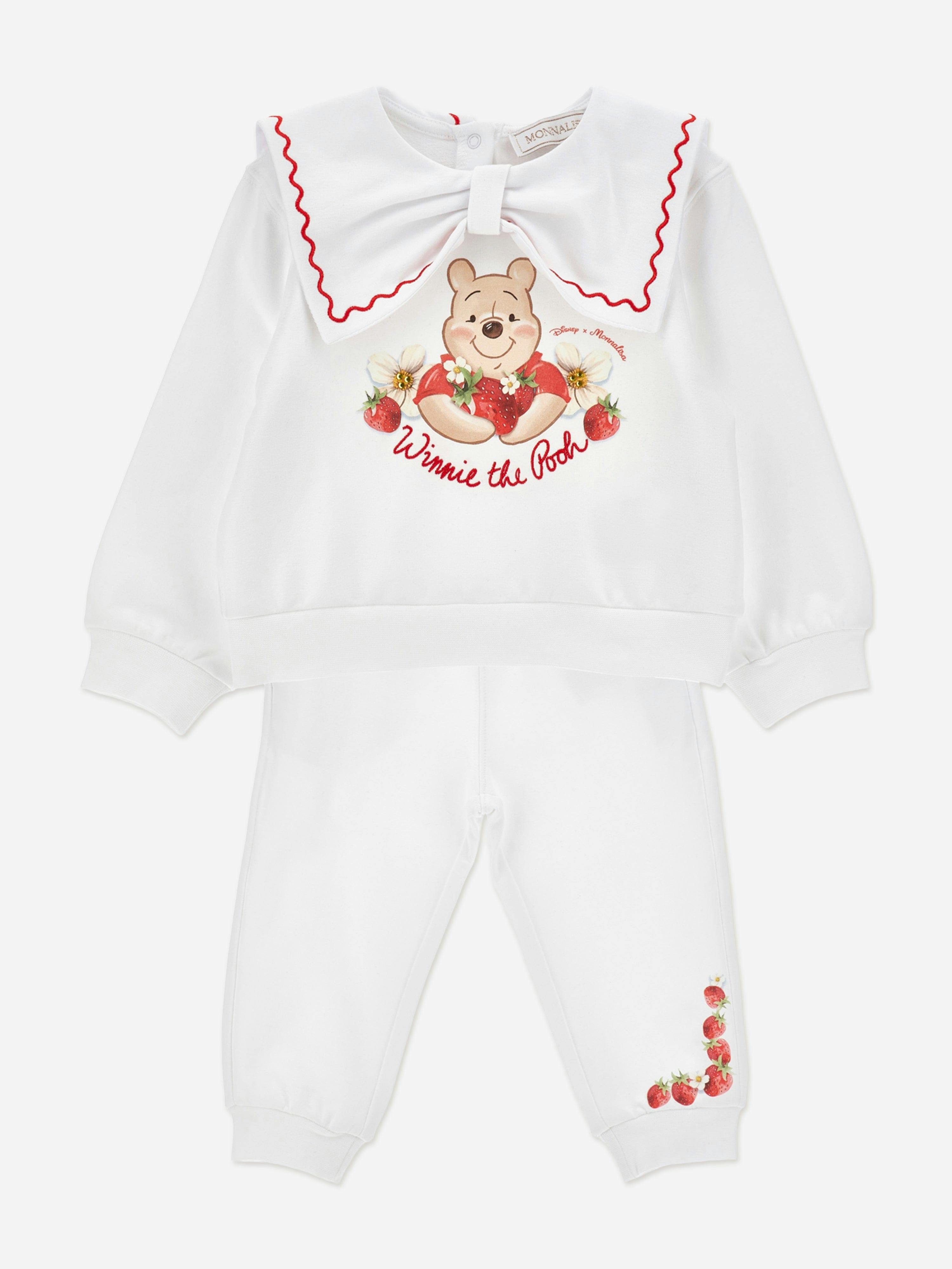 Monnalisa Women's White Baby Girls Winnie The Pooh Tracksuit In - 18 Months
