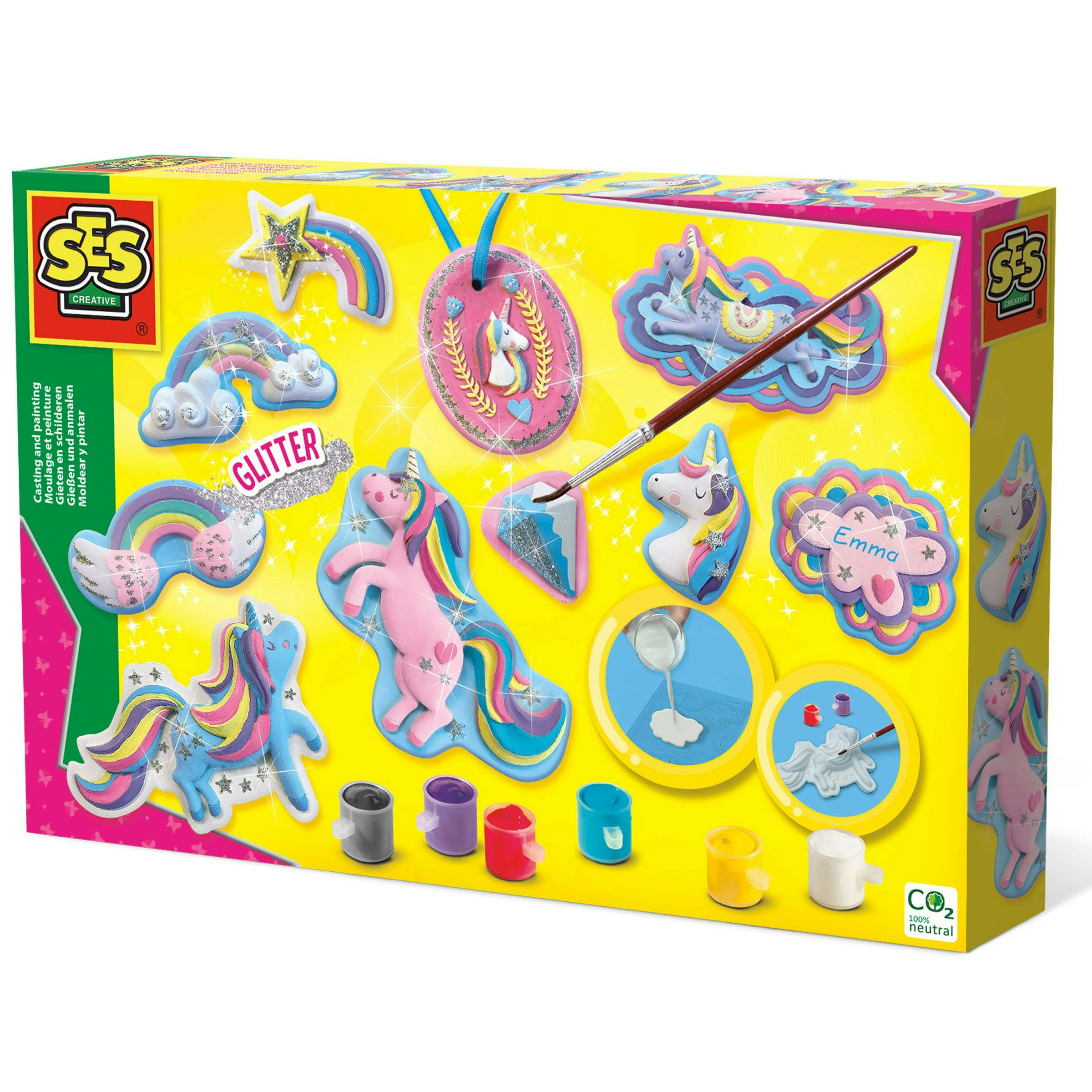 Ses Creative Silver/Blue Casting And Painting - Unicorns