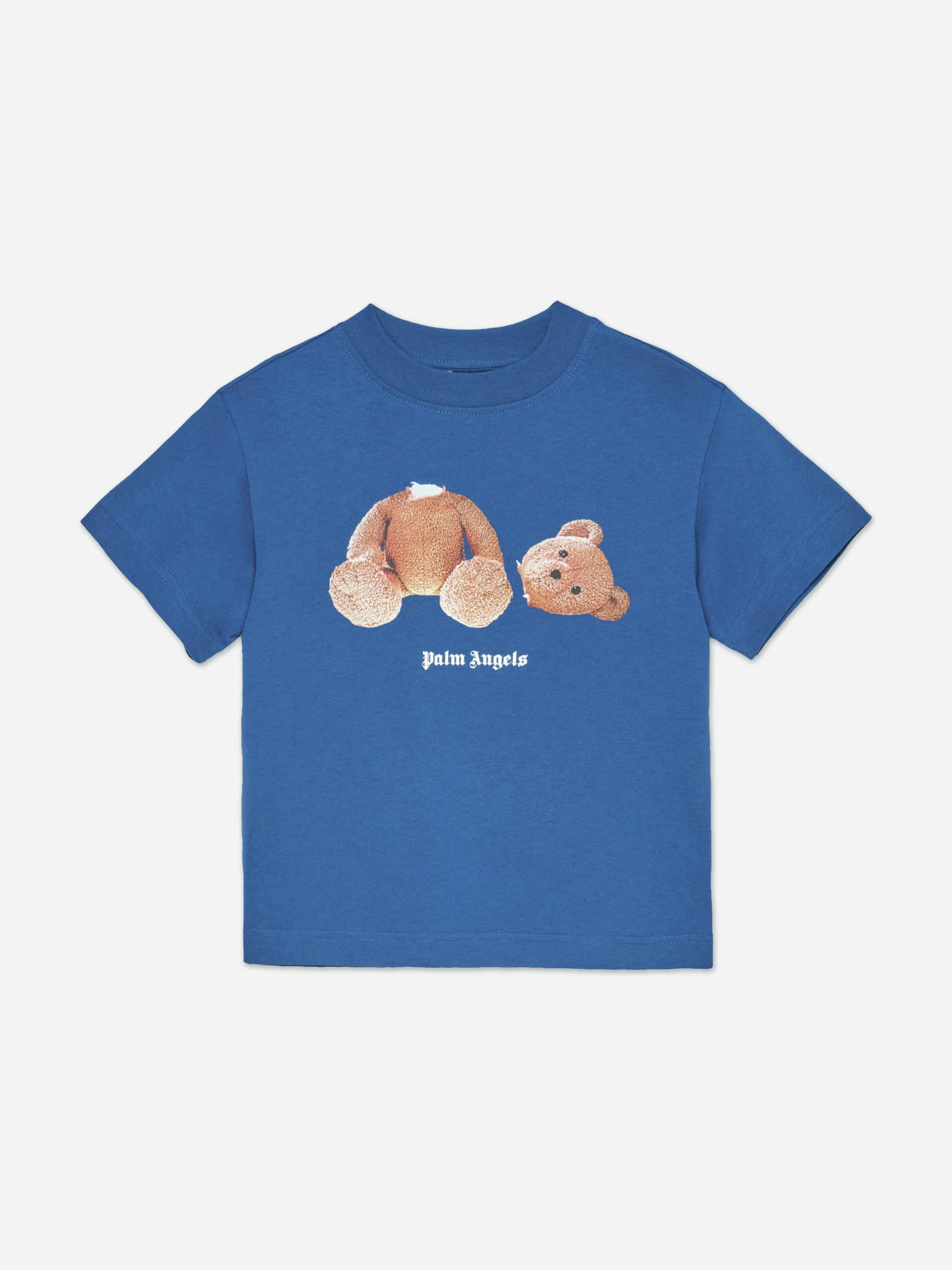 Palm Angels Boys Blue Bear T-Shirt In - 12 Yrs
