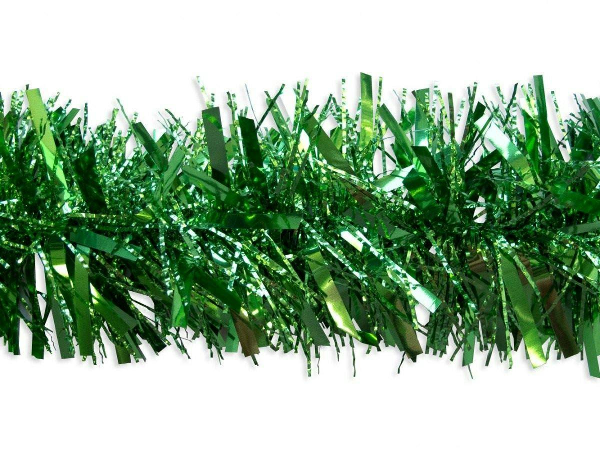 Rackhams Green 6Ft Chunky Christmas Tinsel Garland Set For Tree, Home And Festive Decorating - Christmas Tinsel - 6Ft