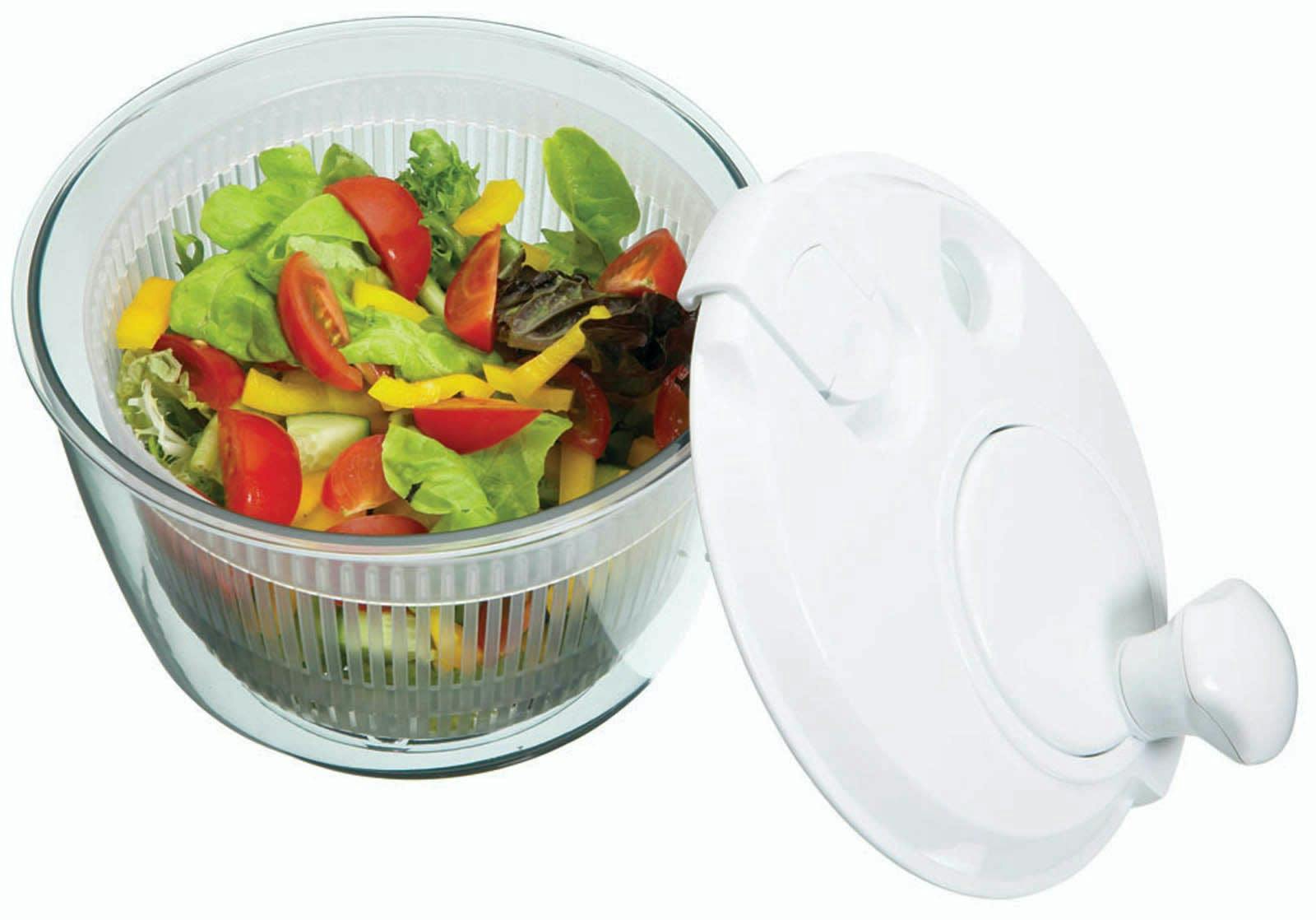 Rackhams White 19Cm Mini Salad Spinner - Plastic - Salad Spinners