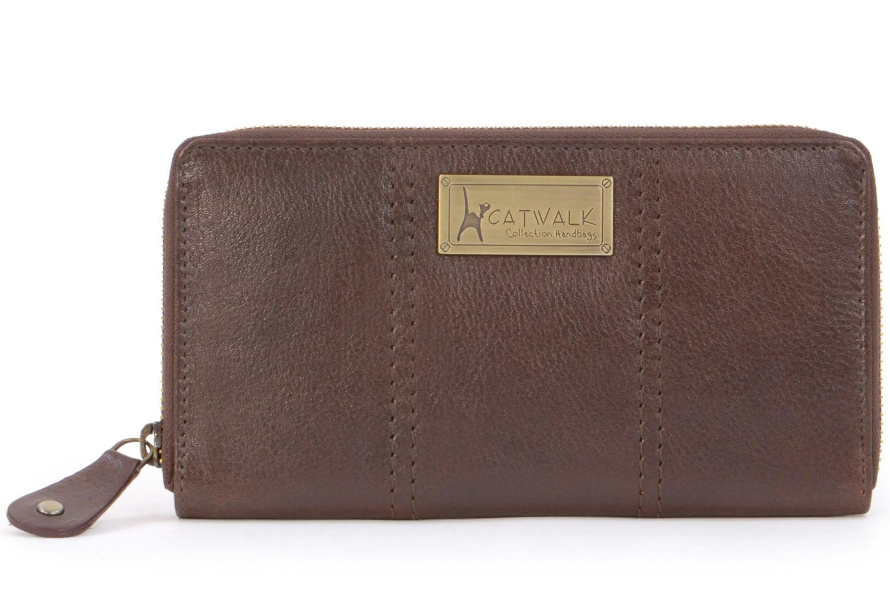 Catwalk Collection Handbags Brown Gallery - Purse - Rfid