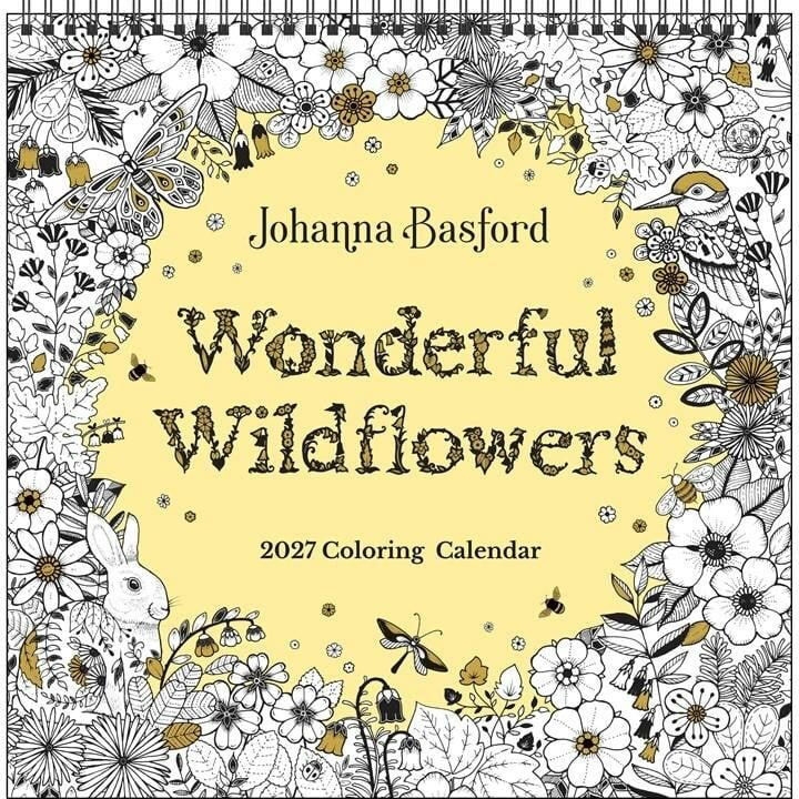 Johanna Basford, Wonderful Wildflowers Colouring Calendar 2027, Gift - Image 7