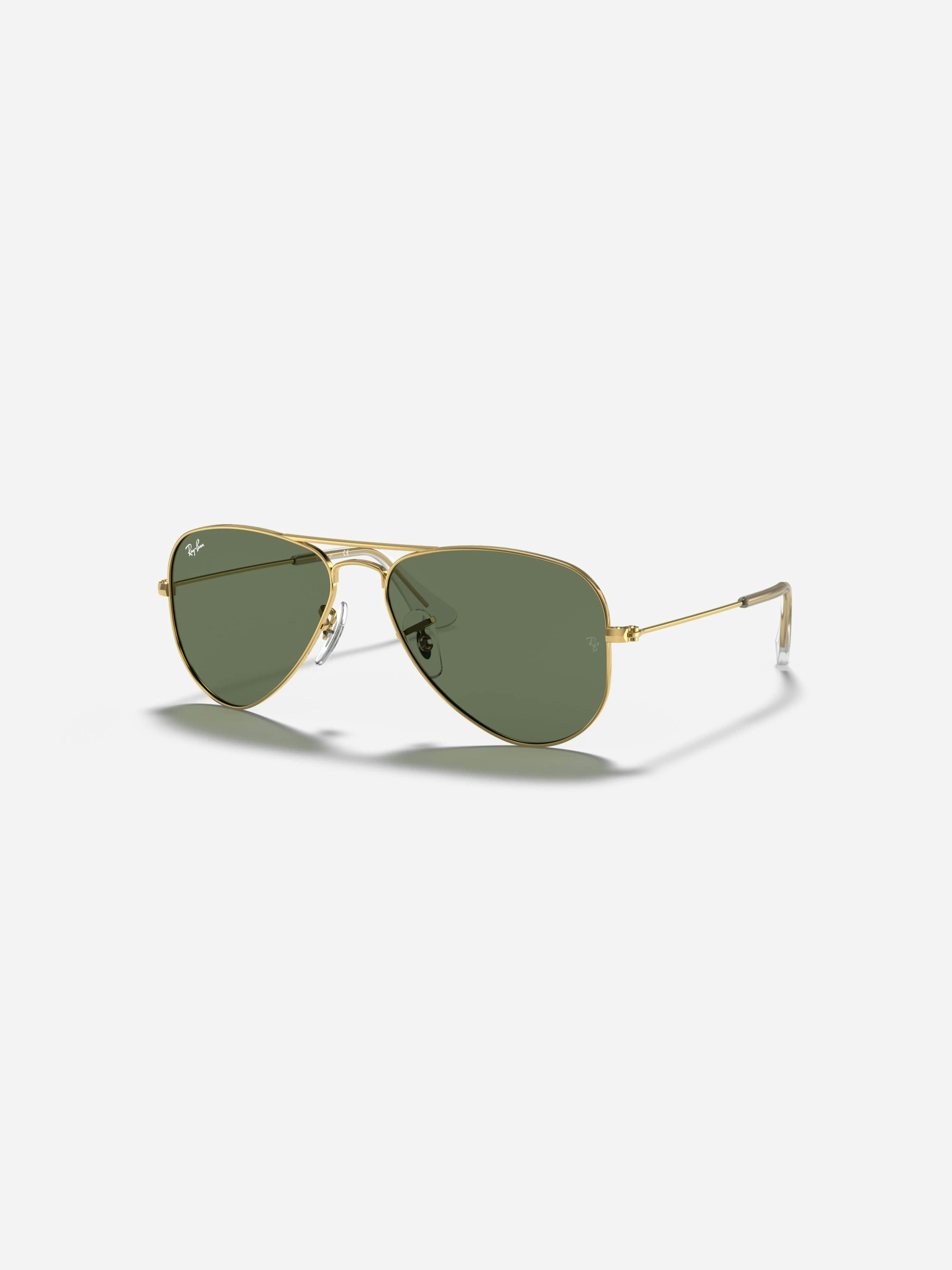 Ray-Ban Gold Kids Aviator Sunglasses In - 50 Mm (4-6 Yrs)