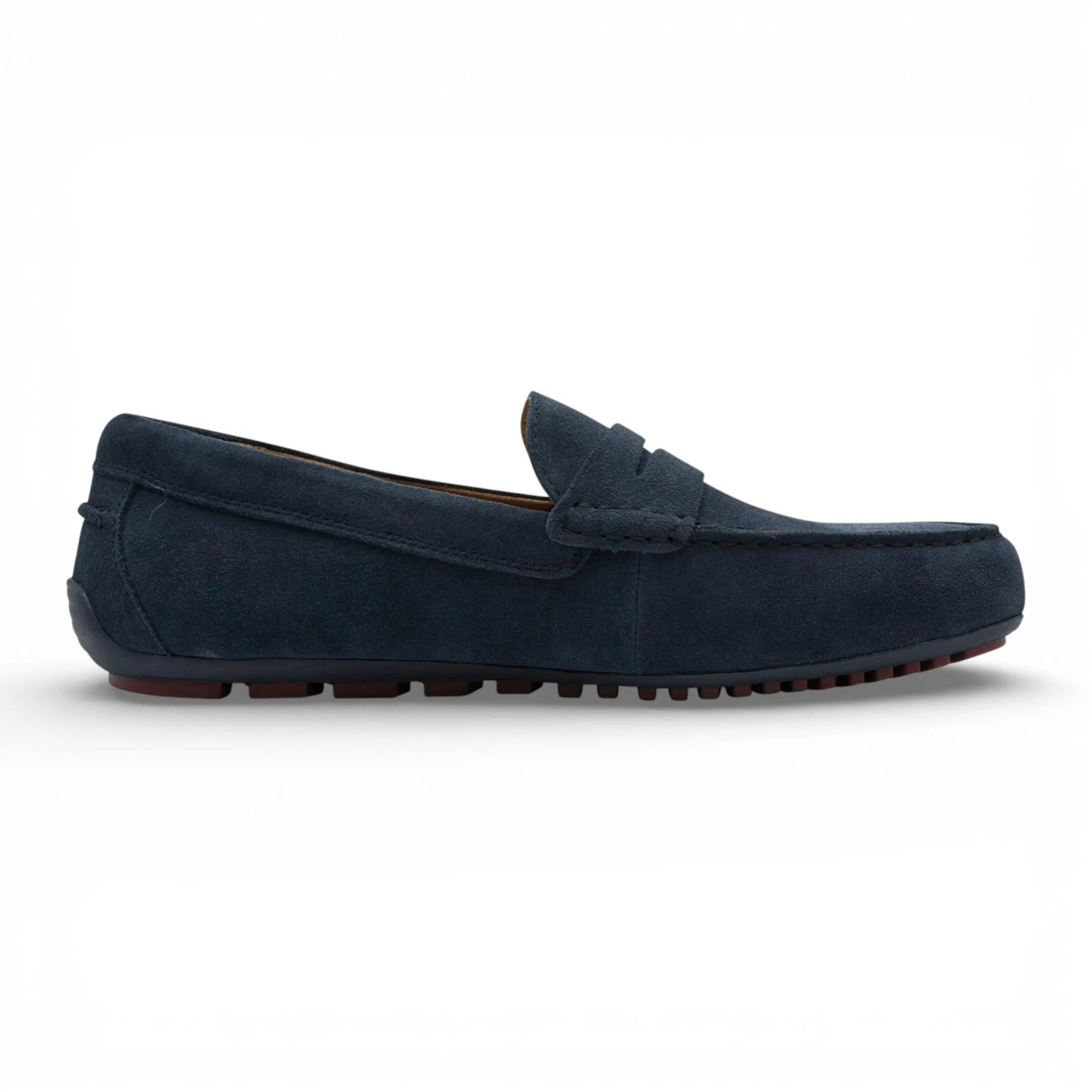 Tamaris Men's Blue Navy Suede Moccasin Loafers - Navy - Uk 11