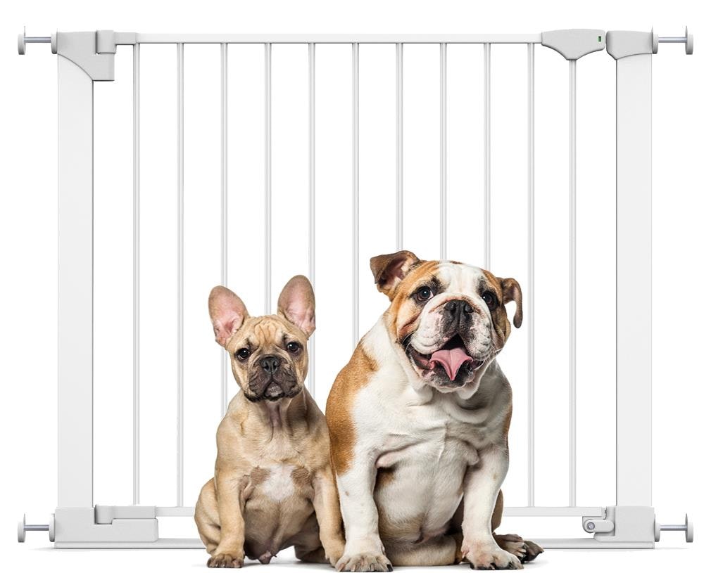 Bettacare White Safestep Dog Gate, 89Cm - 96Cm, Extra Low Walkthough, 74Cm Extra Wide Doorway, One Piece Extra Wide Pet Gate