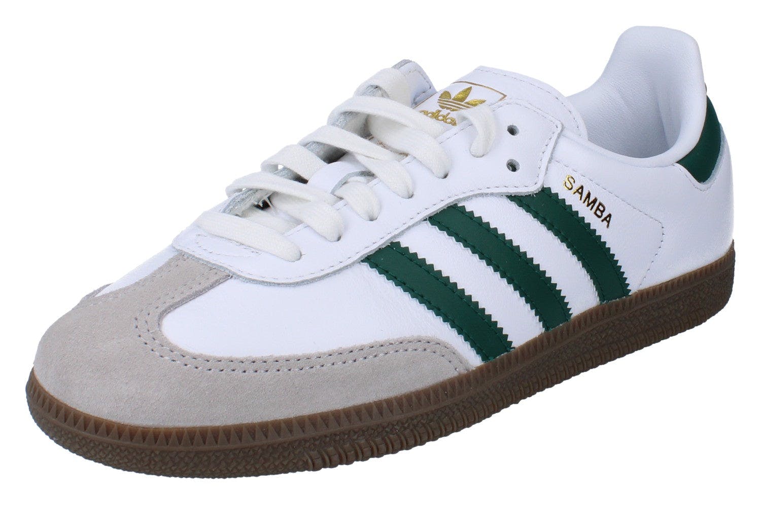 Adidas Men's White/Green/Grey Originals Samba Og Trainers Sneakers Jh8797 - Uk 5 | Us 5.5 | Eu 38