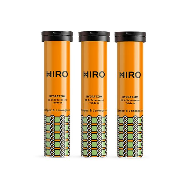 Hiro Hydration - Ginger & Lemongrass Triple Pack