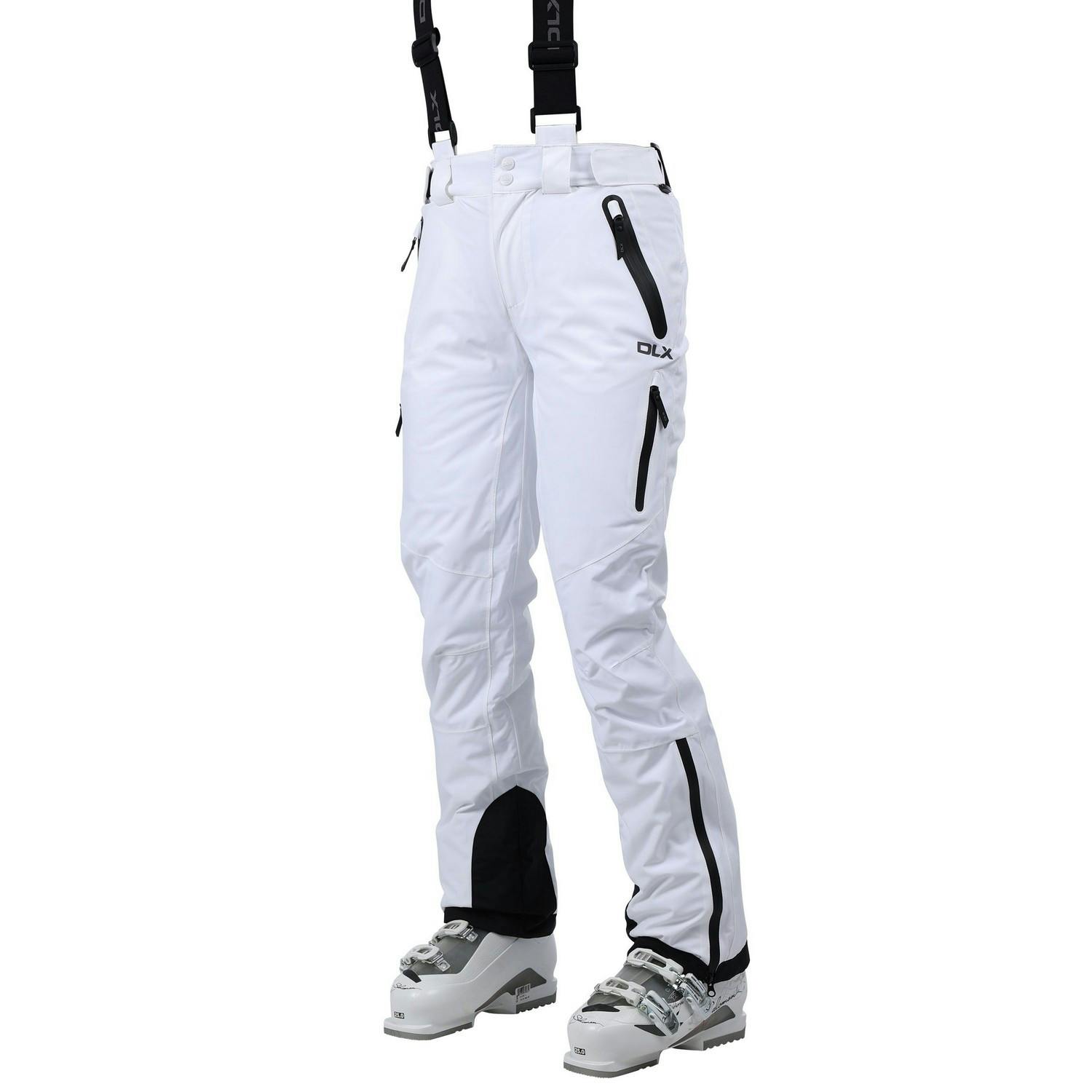 Trespass Women's White Marisol Ii Dlx Waterproof Ski Trousers - Xxl - 100% Polyester