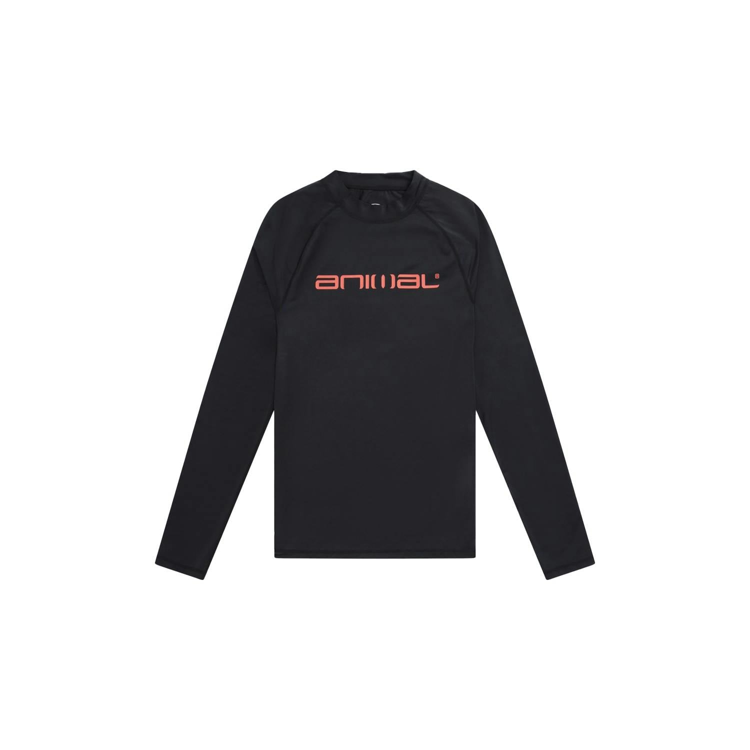 Animal Men's Black Sonny Logo Rash Guard - S