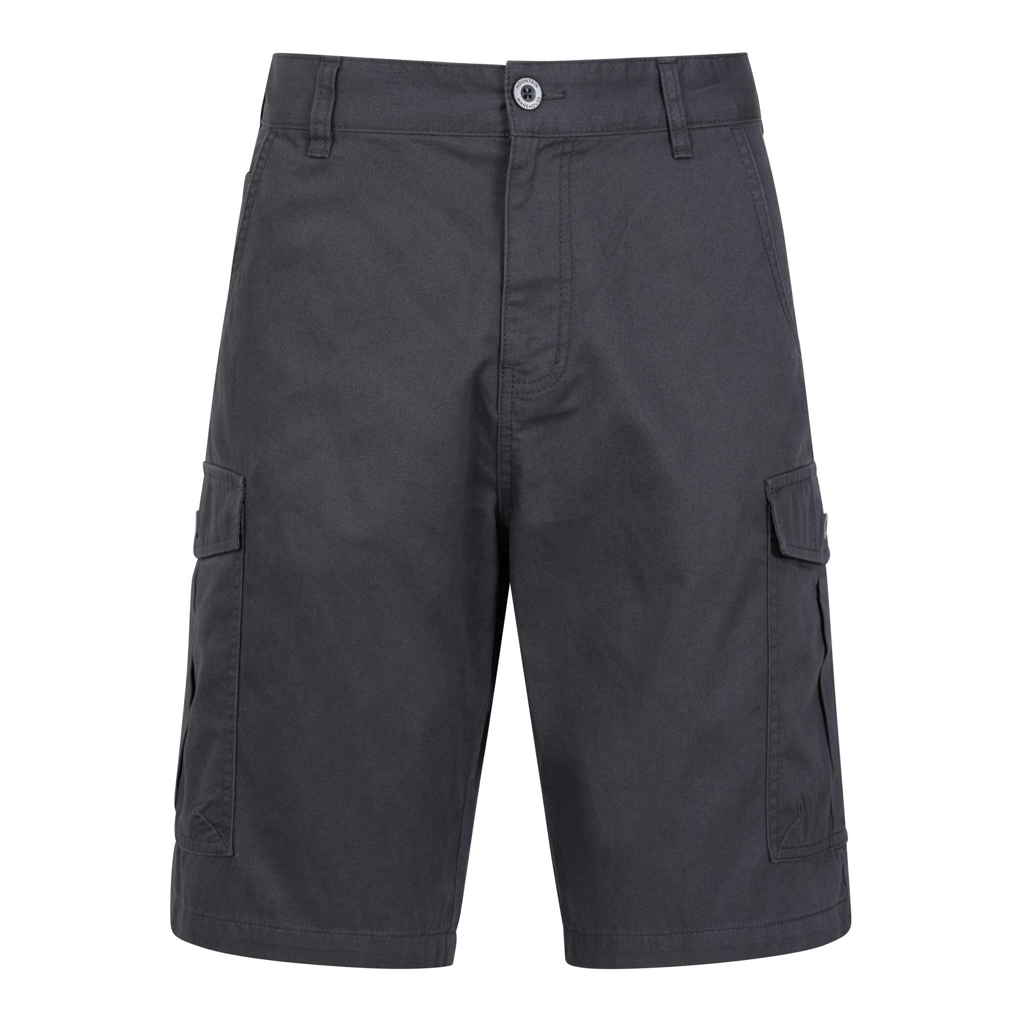 Mountain Warehouse Men's Dark/Grey Lakeside Cargo Shorts - 42R - 100% Cotton
