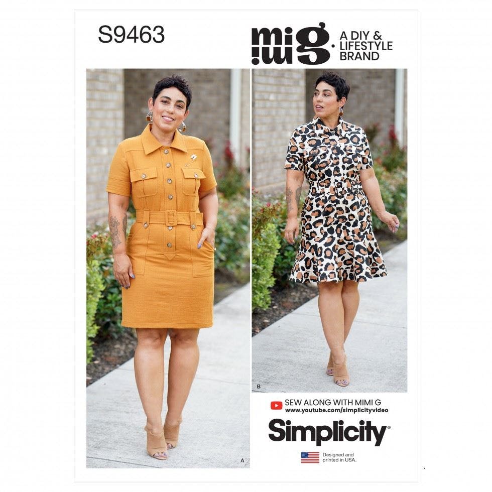 Simplicity Women's Sewing Pattern 9463, Dresses For H5 (6-8-10-12-14) - Intermediate - U5 (16-18-20-22-24)