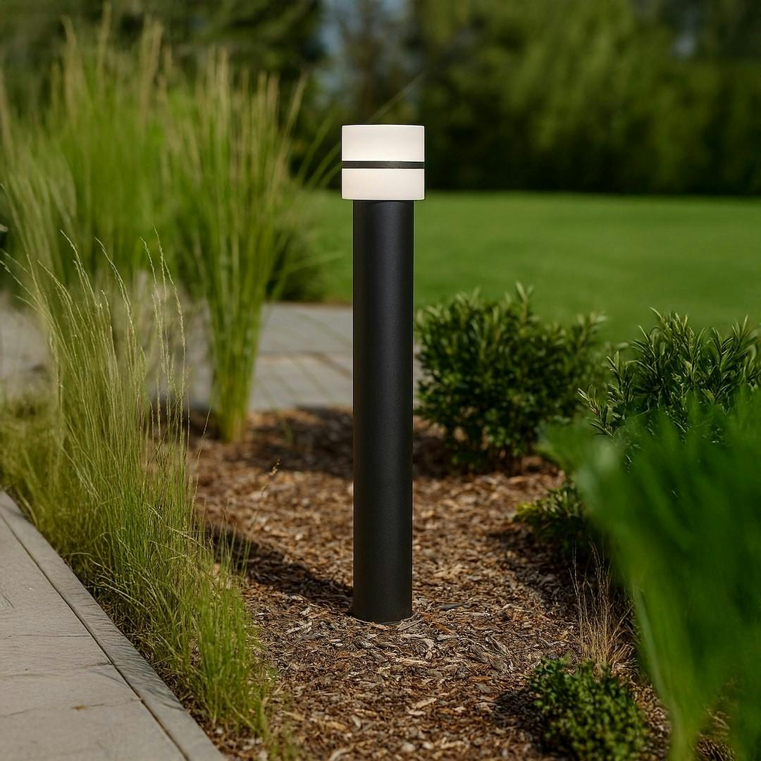 Milagro Black Mia Garden Post 1Xe27 Ip44 80Cm