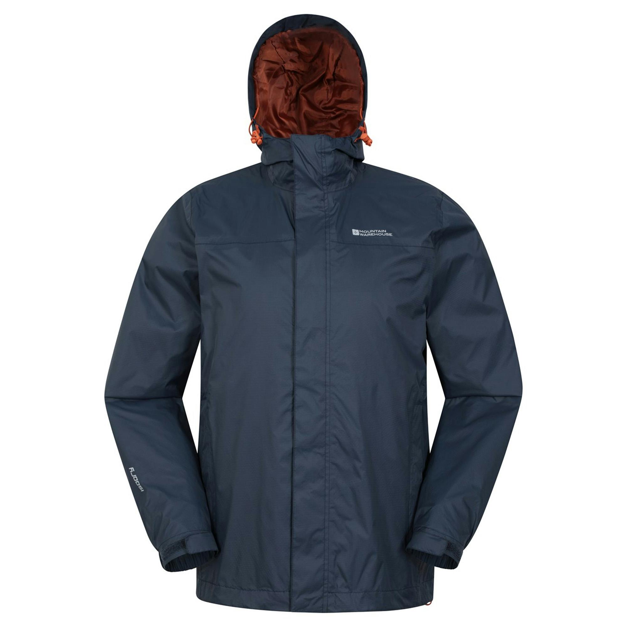 Mountain Warehouse Men's Dark/Blue Torrent Waterproof Jacket - 4XL - 100% Nylon