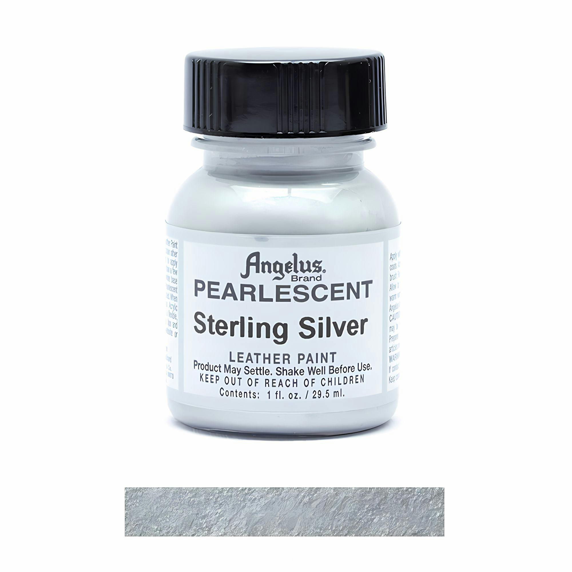 Rackhams Silver Pearlescent Leather Paint For Sneaker Customs 1Oz - Sterling