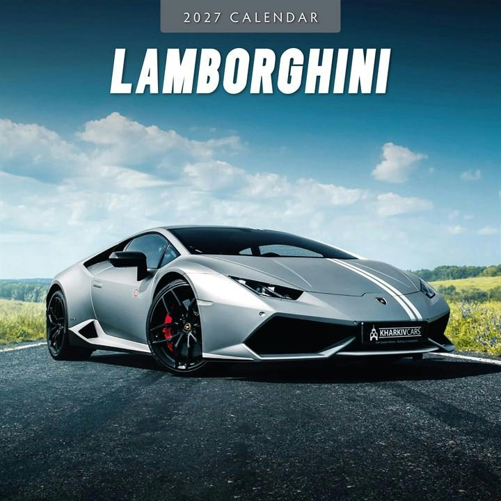 Lamborghini Calendar 2027, Wall Calendars, Month To View, Transport, Gift - Image 4