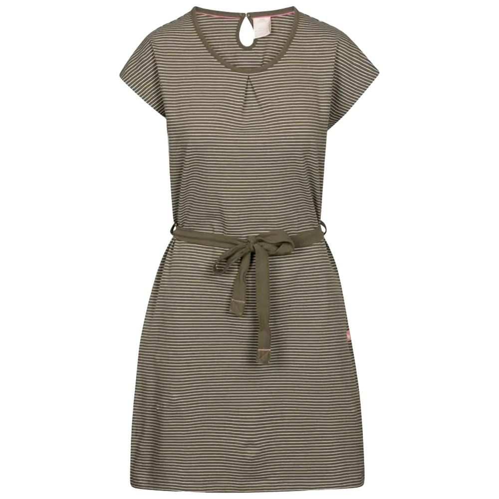 Trespass Women's Lidia Round Neck Cotton Dress in Light Khaki | Size: 3XL - Image 2