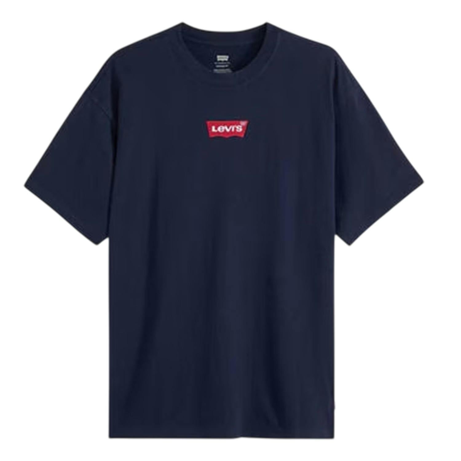 Levis Men's Bold Logo Regular T-Shirt - Navy - S - Navy - 100% Mixed