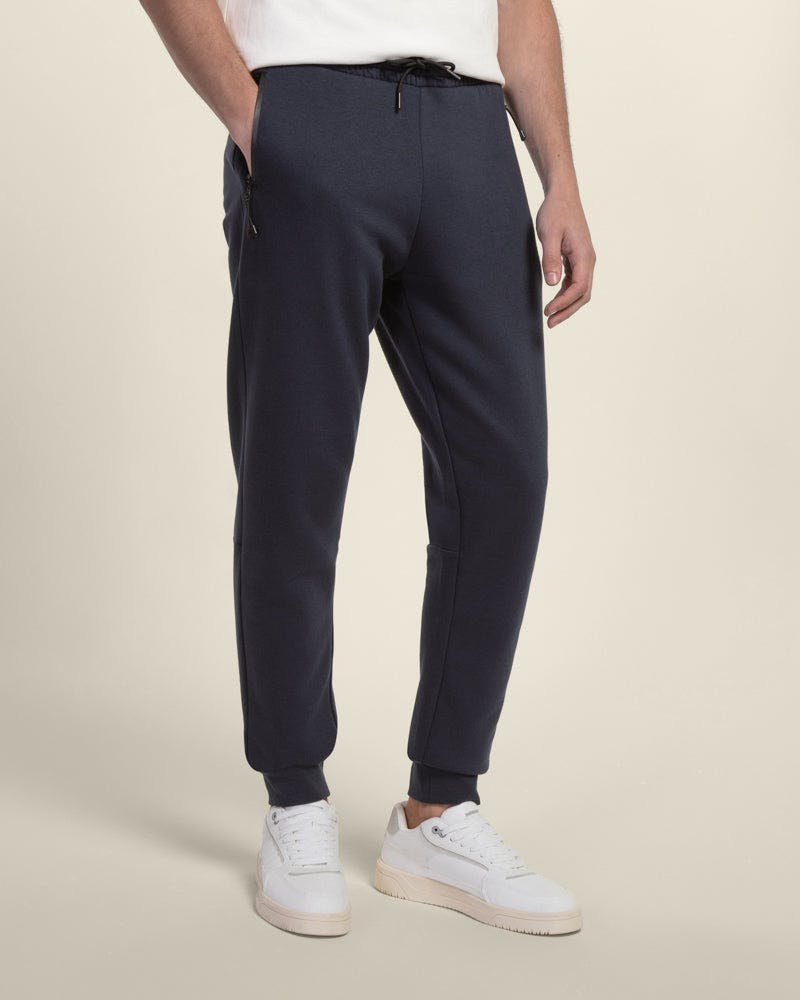 Larsson & Co Zipped Pocket Panel Slim Fit Jogger - L - Navy