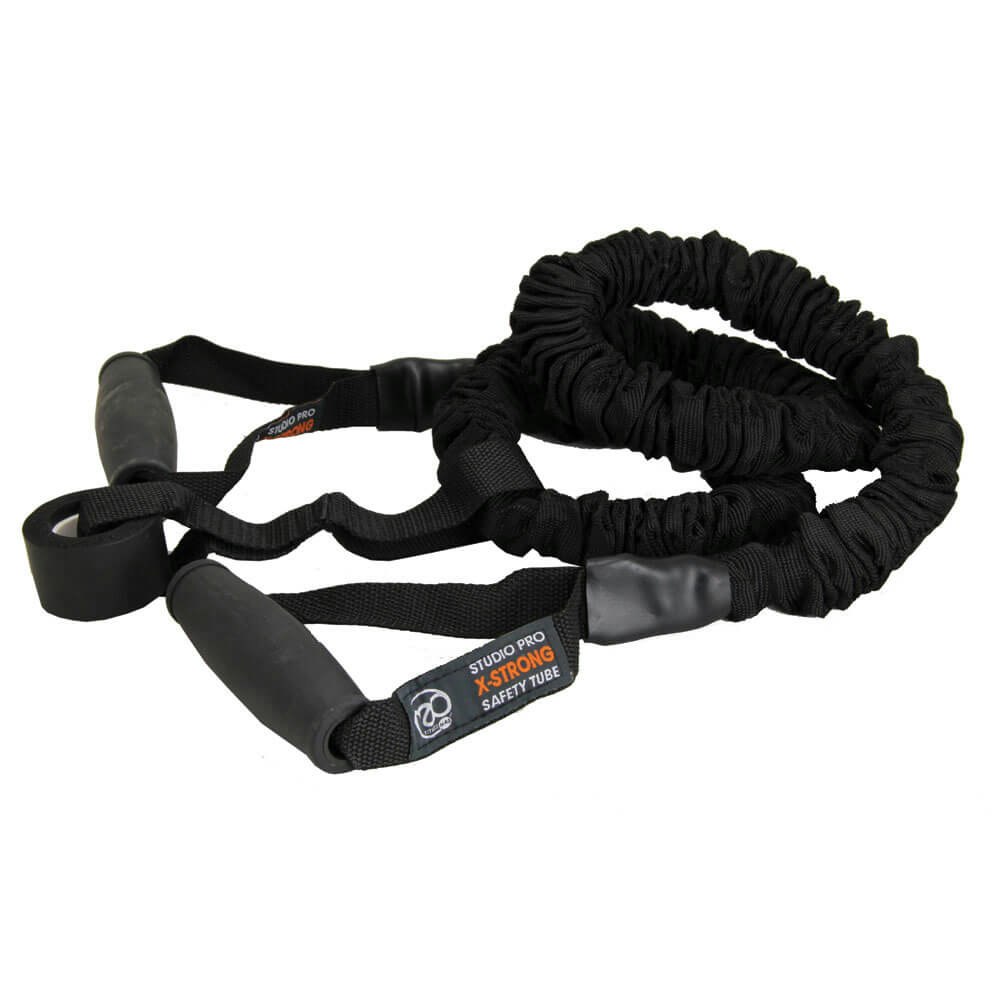 Fitness Mad Black Safety Resistance Tube Trainer - Extra Strong