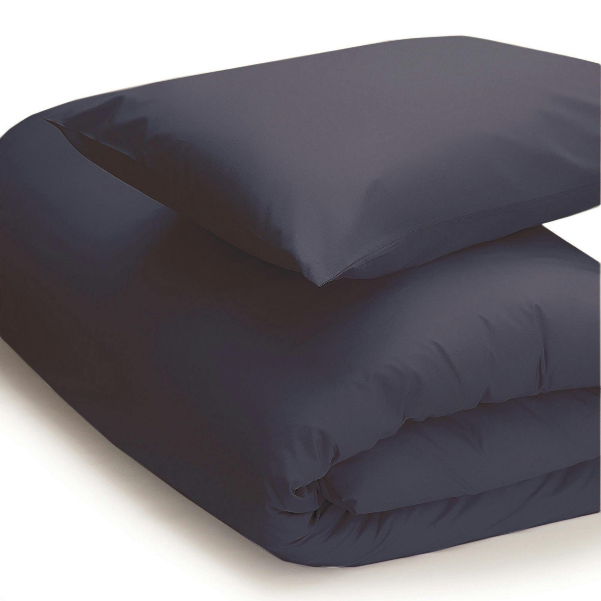 Belledorm Easycare Percale Duvet Cover - Navy - Superking - Navy - 50% Cotton/50% Polyester