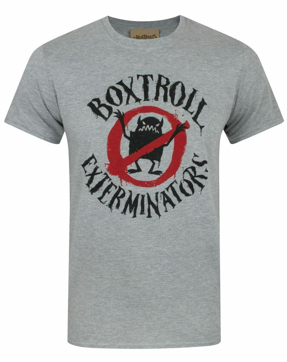 Vanilla Underground Men's Grey Boxtrolls Logo Short Sleeved T-Shirt - Medium