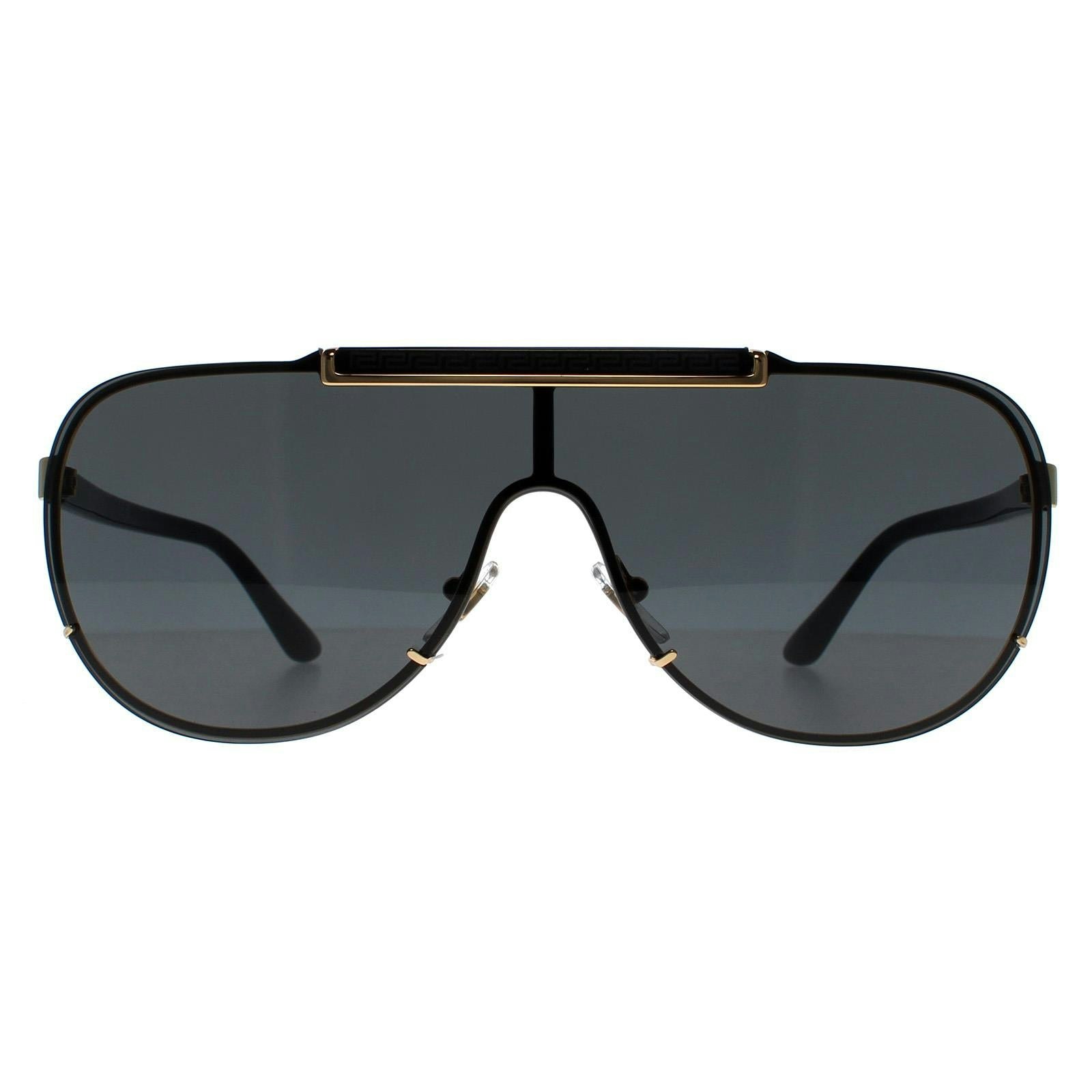 Versace Gold/Grey Ve2140 100287 Man Sunglasses Metal Pilot Normal - Image 9