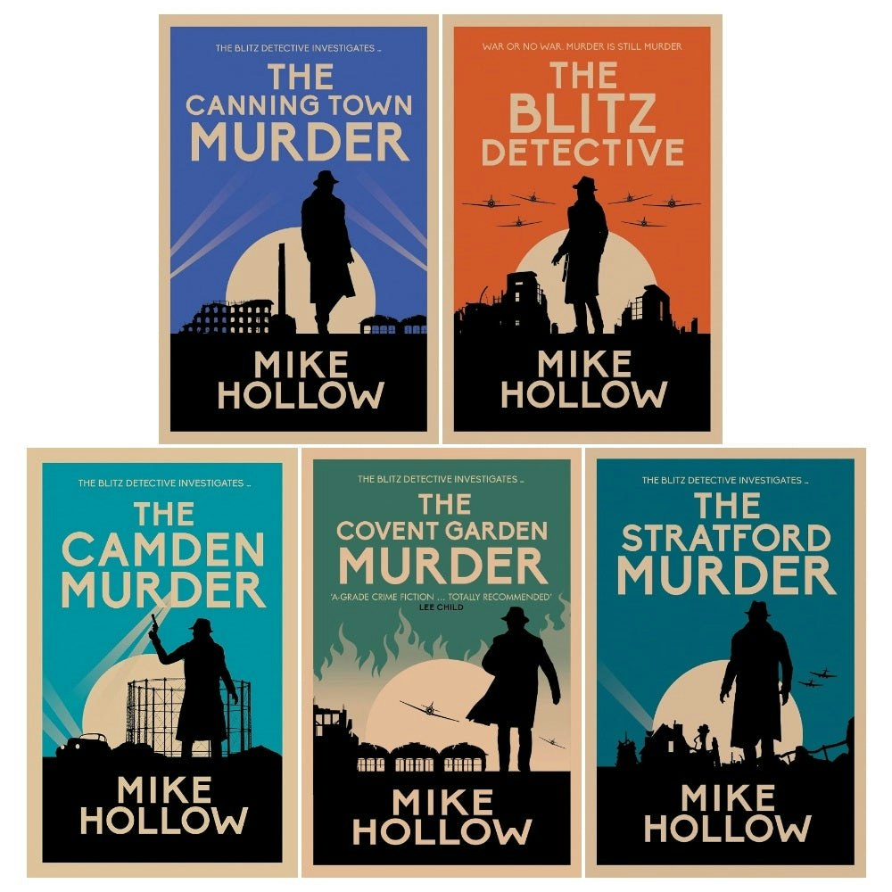 Allison & Busby Light Mike Hollow Blitz Detective Books Set The Blitz Detective, The Stratford Murder & More Size 5