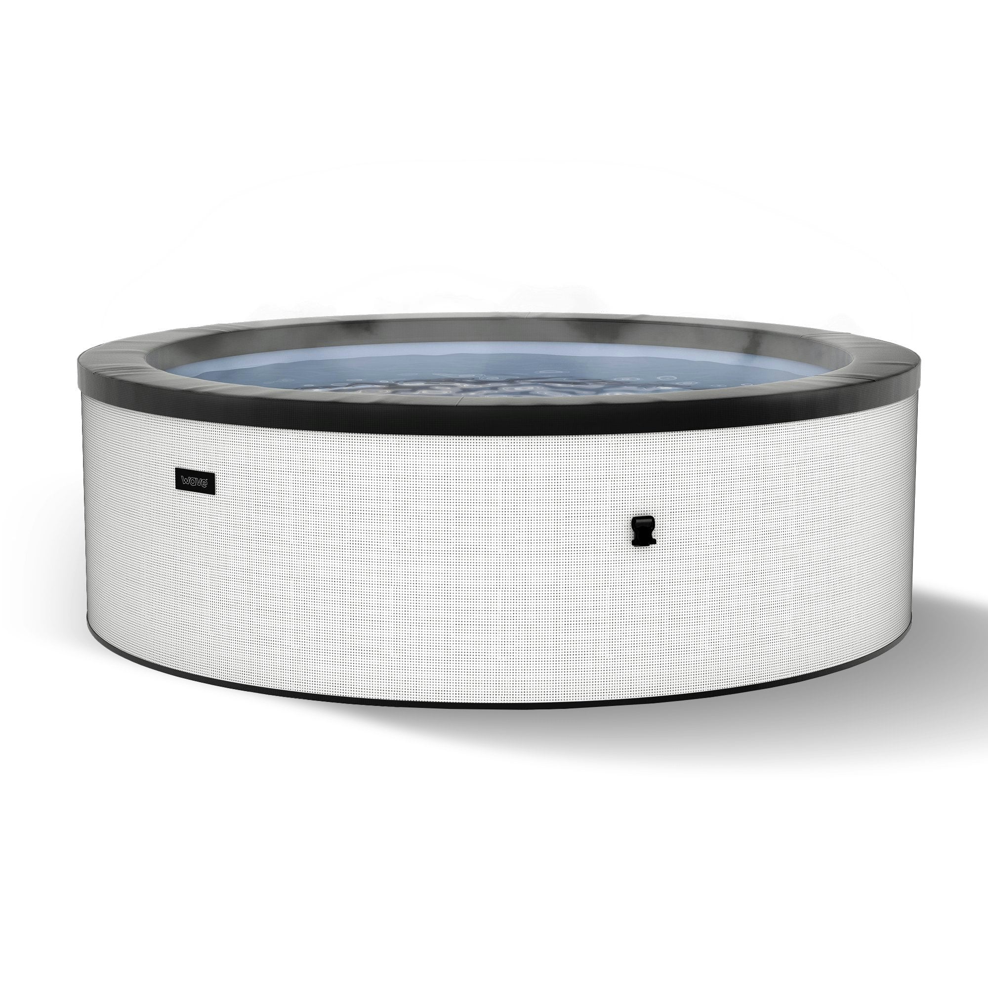 Rackhams White Tahoe | 4/6-Person Eco Foam Hot Tub | Built-In Integrated Heater - Pebble - 6 Person | 184X70cm - Standard