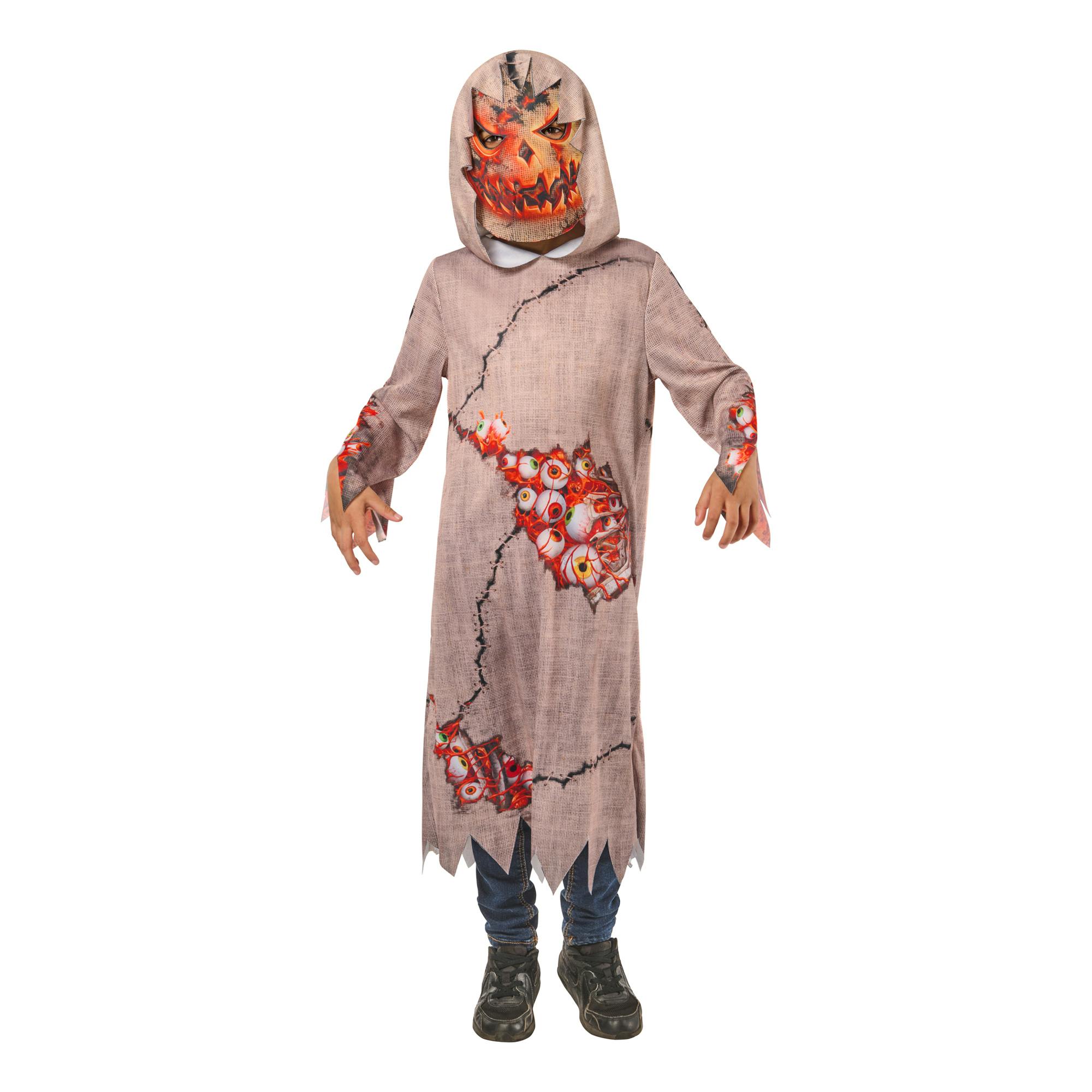 Bristol Novelty Kids Pumpkin Goblin Costume - Multicoloured - 7-8 Years - Multicoloured