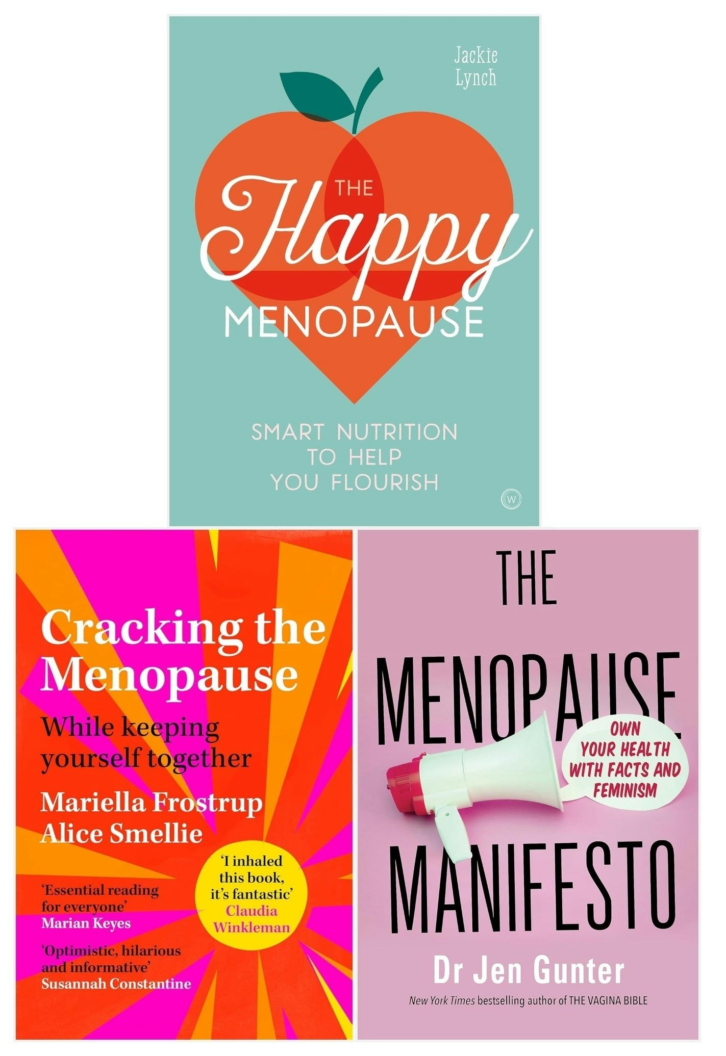 Bluebird Women's Menopause Manifesto, Cracking The Menopause And The Happy Menopause 3 Books Collection Set