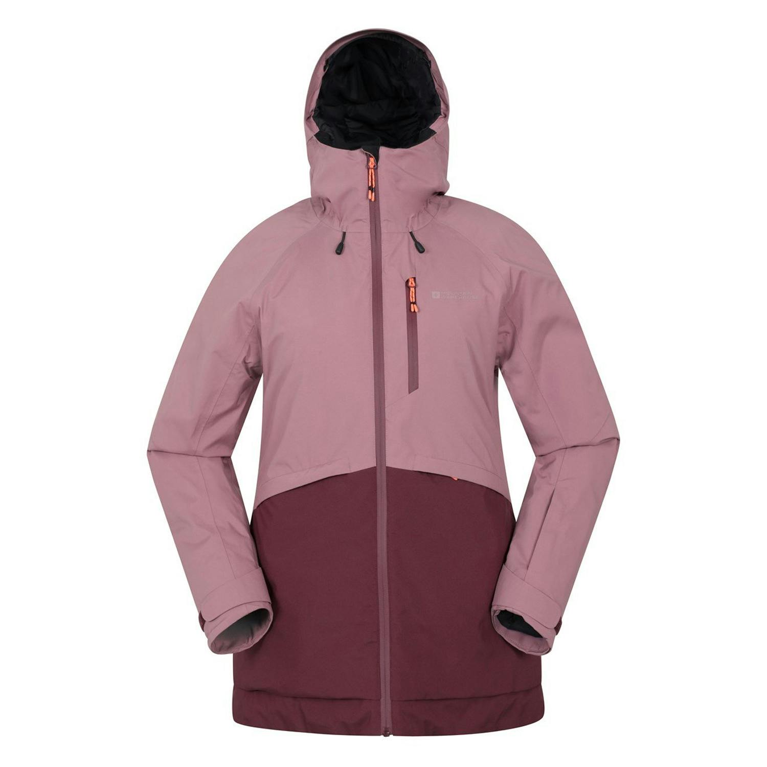 Mountain Warehouse Women's Purple Alpine Waterproof Padded Ski Jacket - Dusky - 8 Uk - Dusky - 100% Polyester