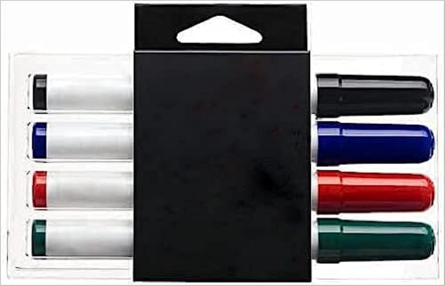 Kav Dry Erase Pens For Office, Schools & Home - Non-Toxic Ink - All-In-One Design With Dry Wipe Eraser - Stylish Markers For Whiteboards - Pack Of 4