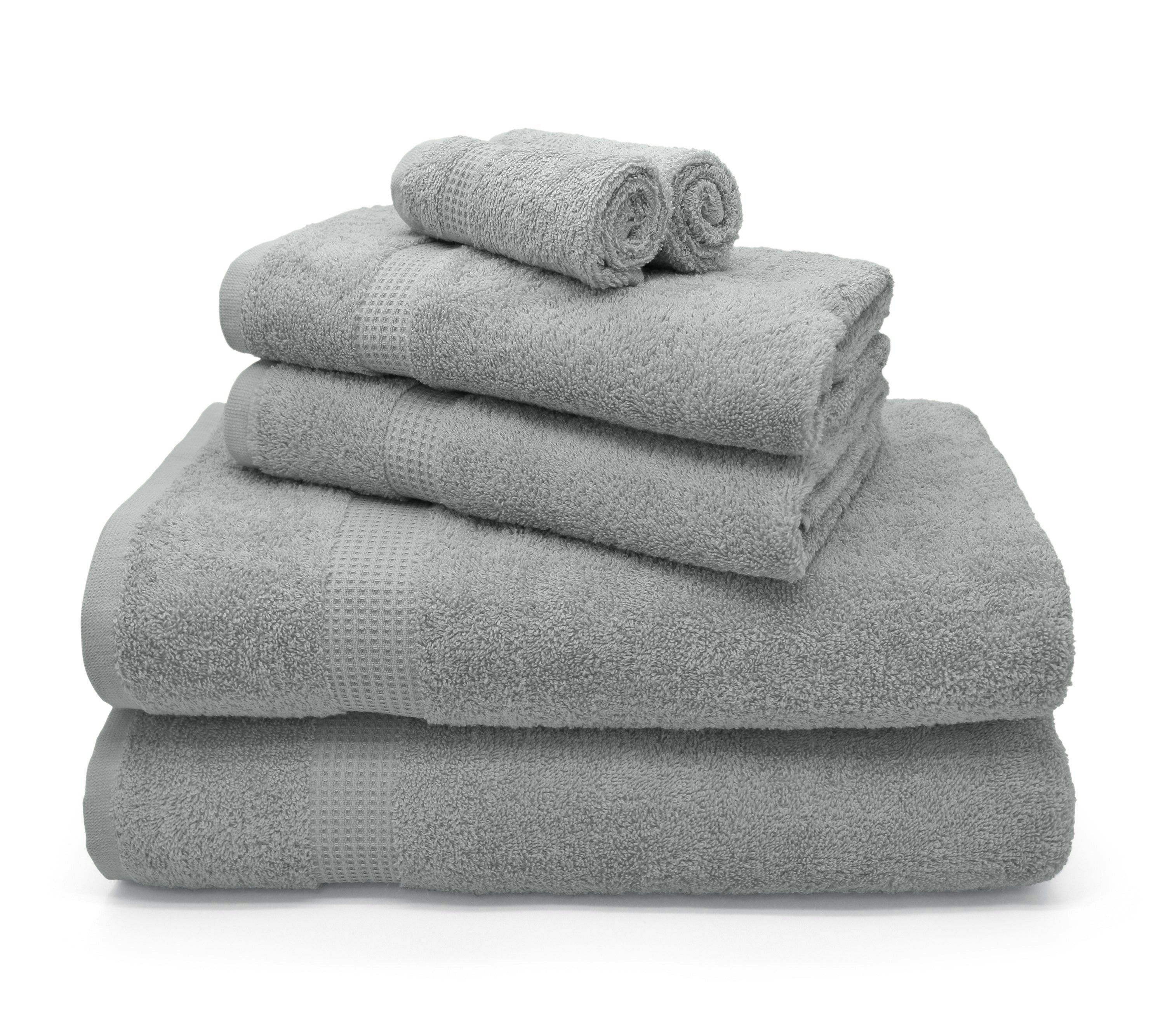 Rackhams Luxury Egyptian Cotton Towels 550Gsm Platinum - Platinum - Face Cloth