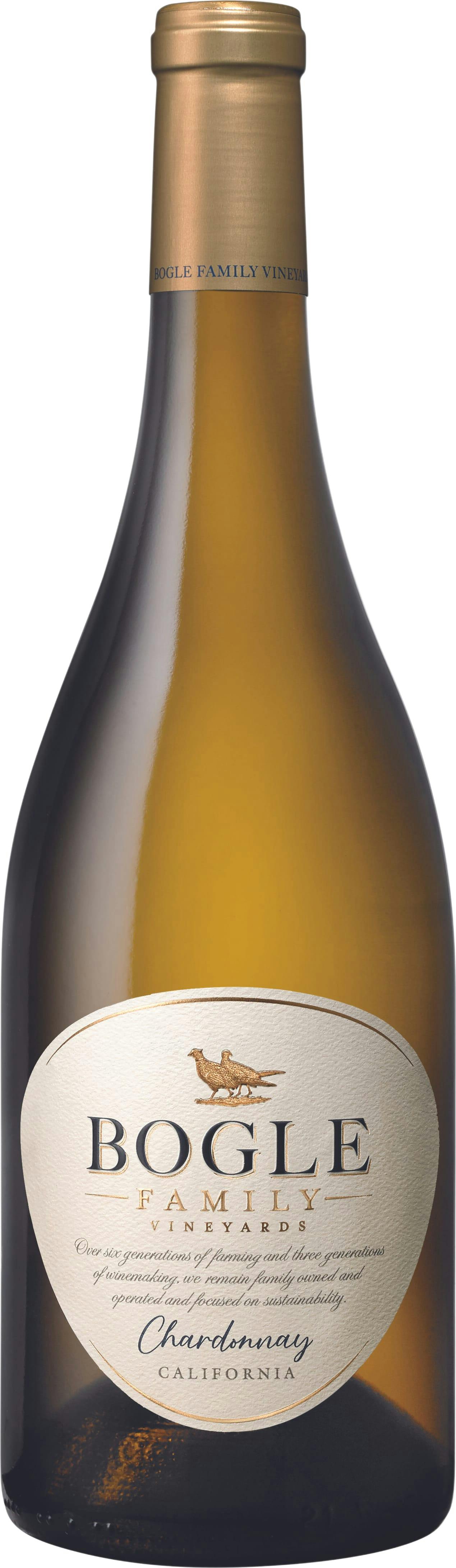 Various Wine White Bogle Family Vineyards Chardonnay 2023 75Cl - Pack Of 6