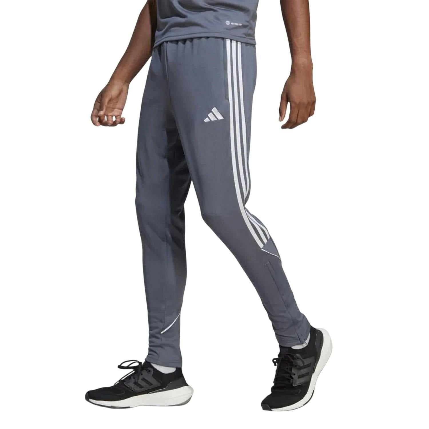 Adidas Men's Grey Tiro 23 League Jogging Bottoms - Xl - 100% Recycled Polyester