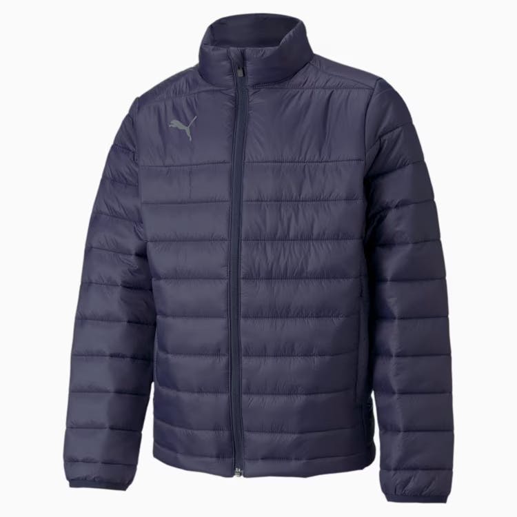 Puma Boys Light / Girls Teamliga Jacket Padded Coat Navy 657618 - 140 9-10 Years