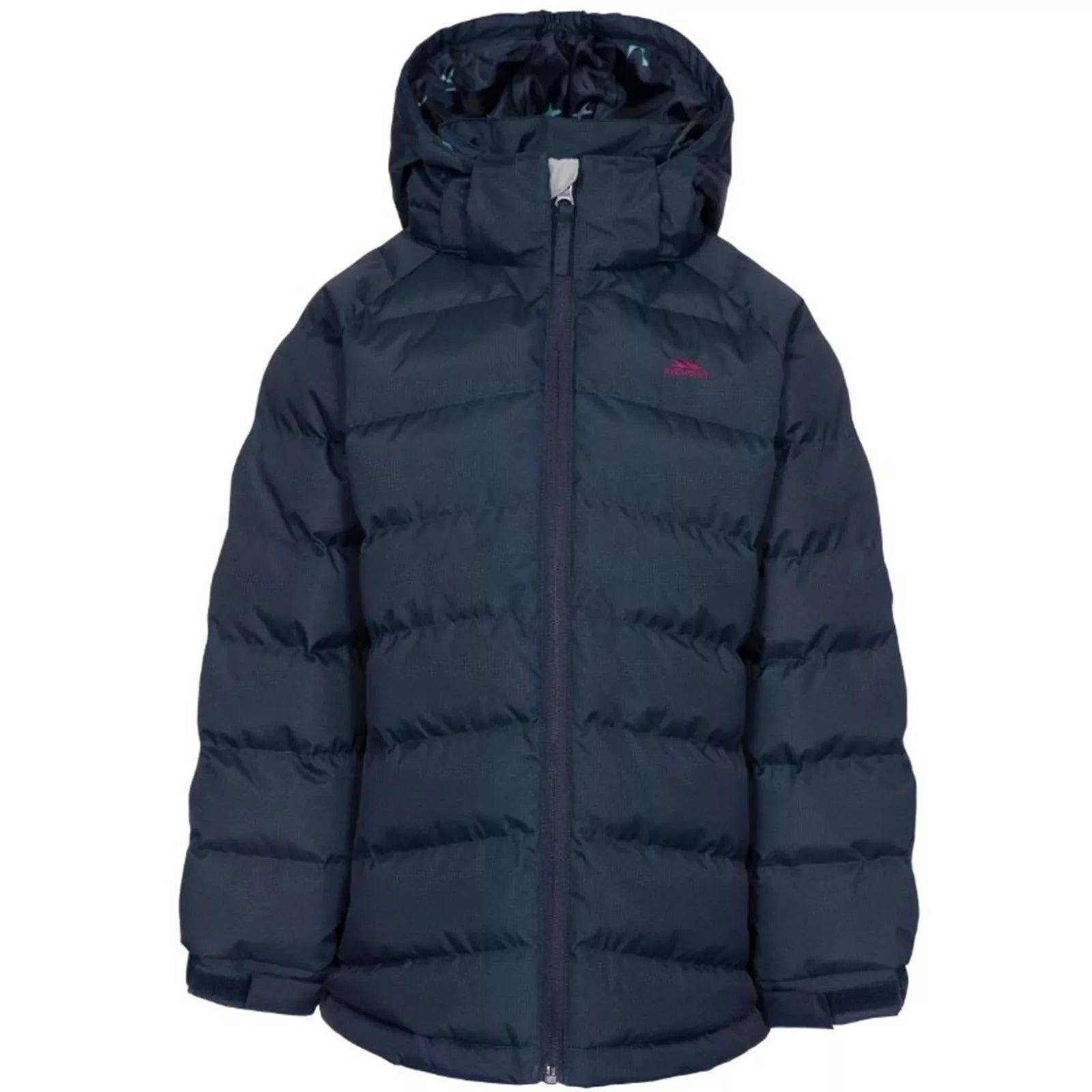 Trespass Girls Amira Padded Jacket - Navy - 7-8 Years
