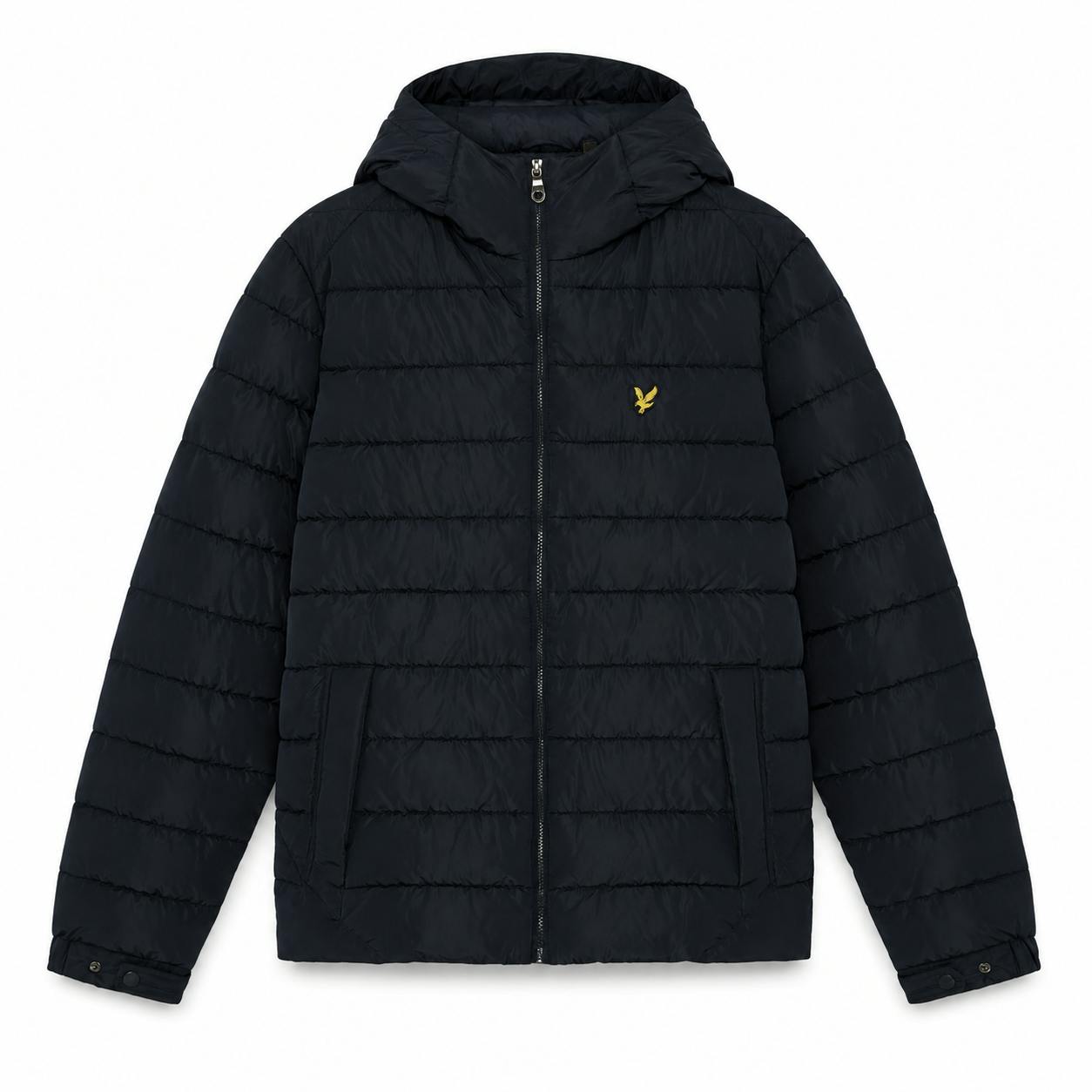 Lyle & Scott Dark Hooded Quilted Jacket Navy - M