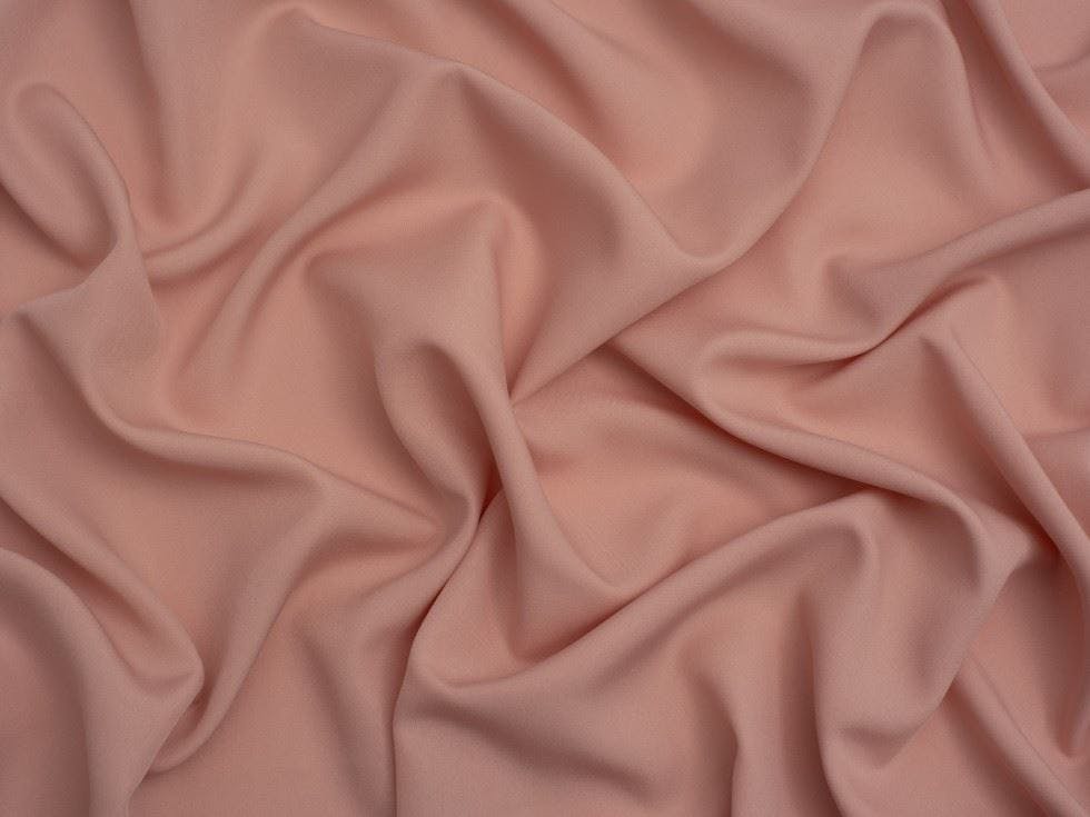 Minerva Pink Core Range Soft Touch Crepe Fabric - Plain Design Dressmaking Fabric, 110 Cm / 44" Wide - Per Metre - Soft