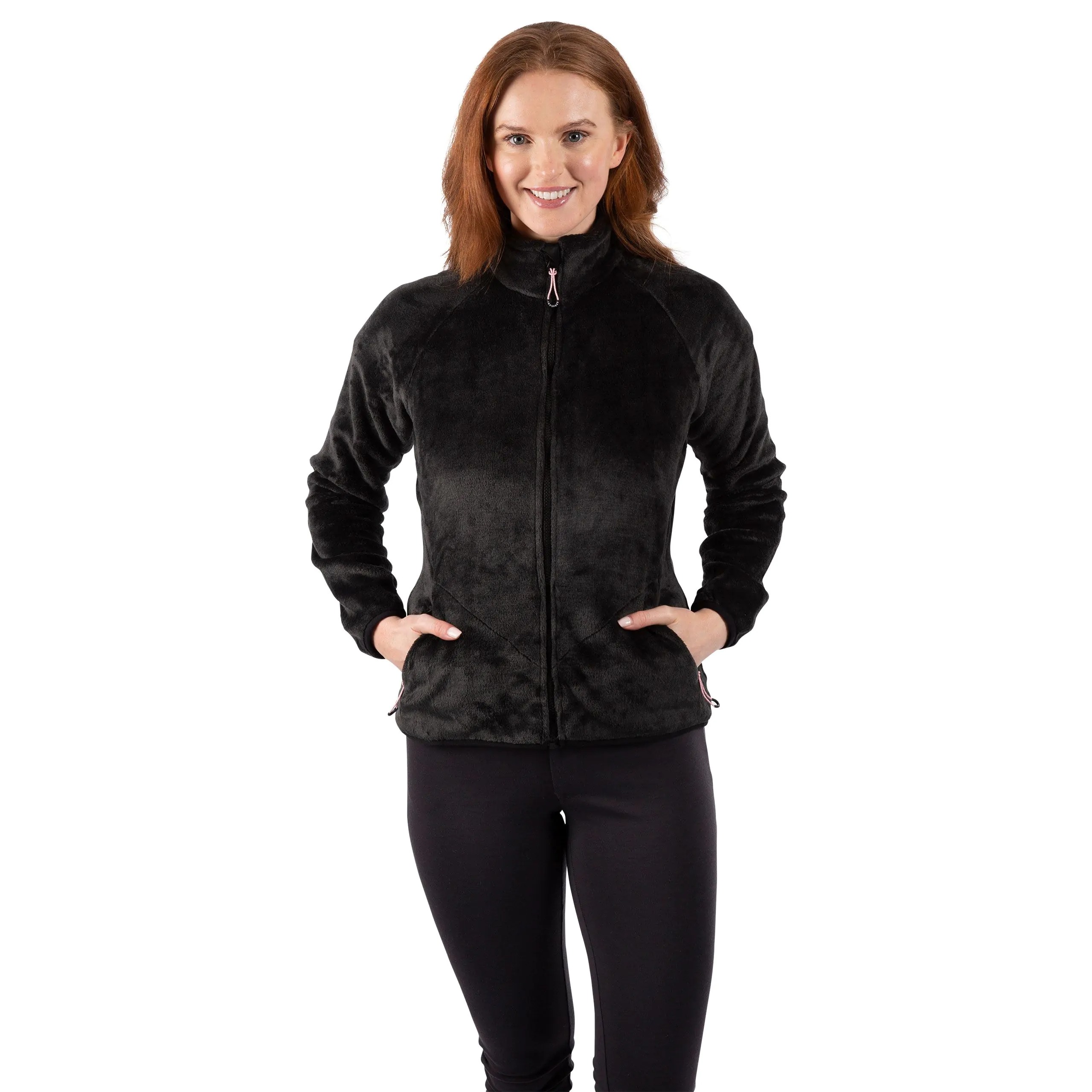 Trespass Women's Black Telltale Winter Fleece Jacket - Large