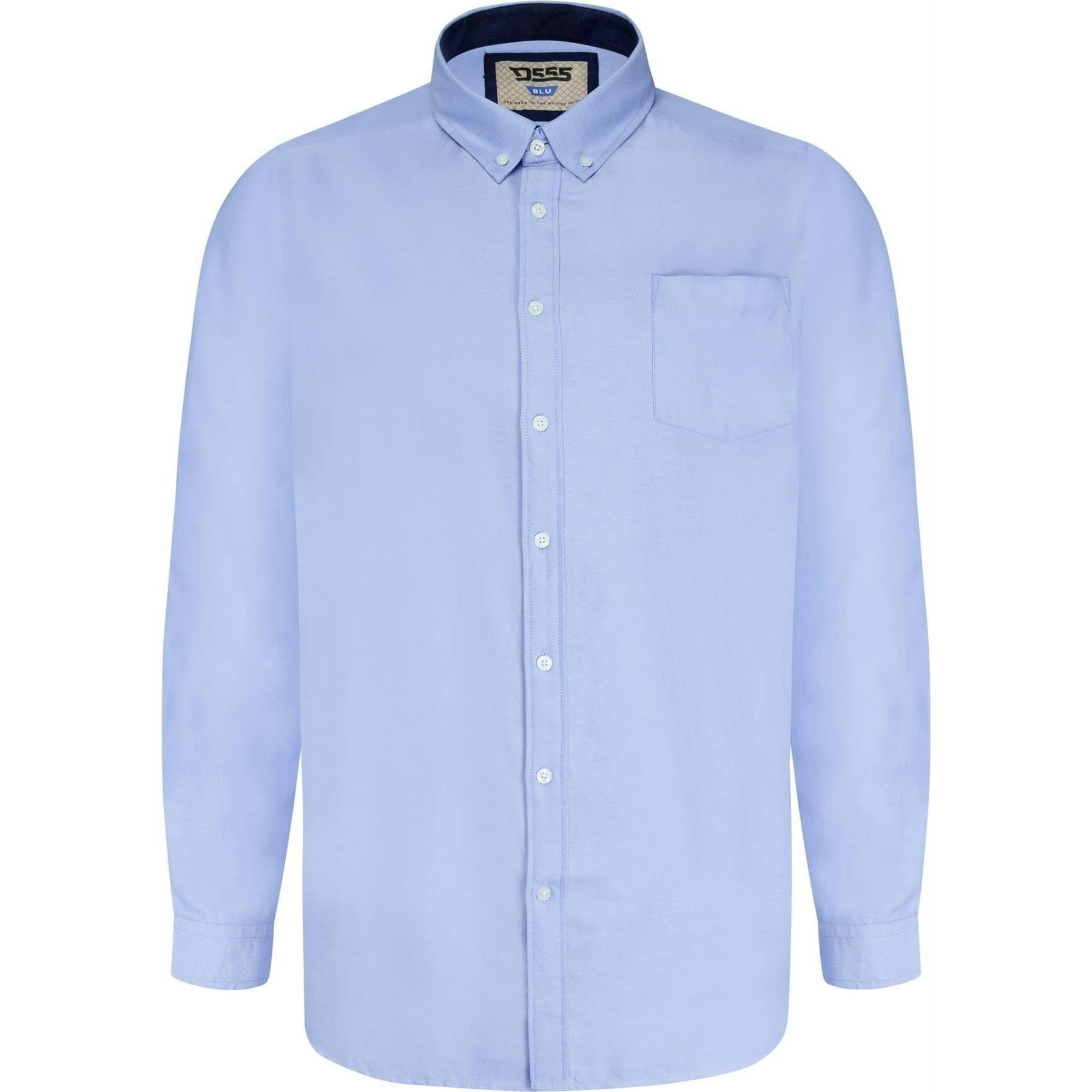 Joom Duke Men's Sky Blue D555 Richard Oxford Kingsize Long-Sleeved Shirt Cm - Image 3
