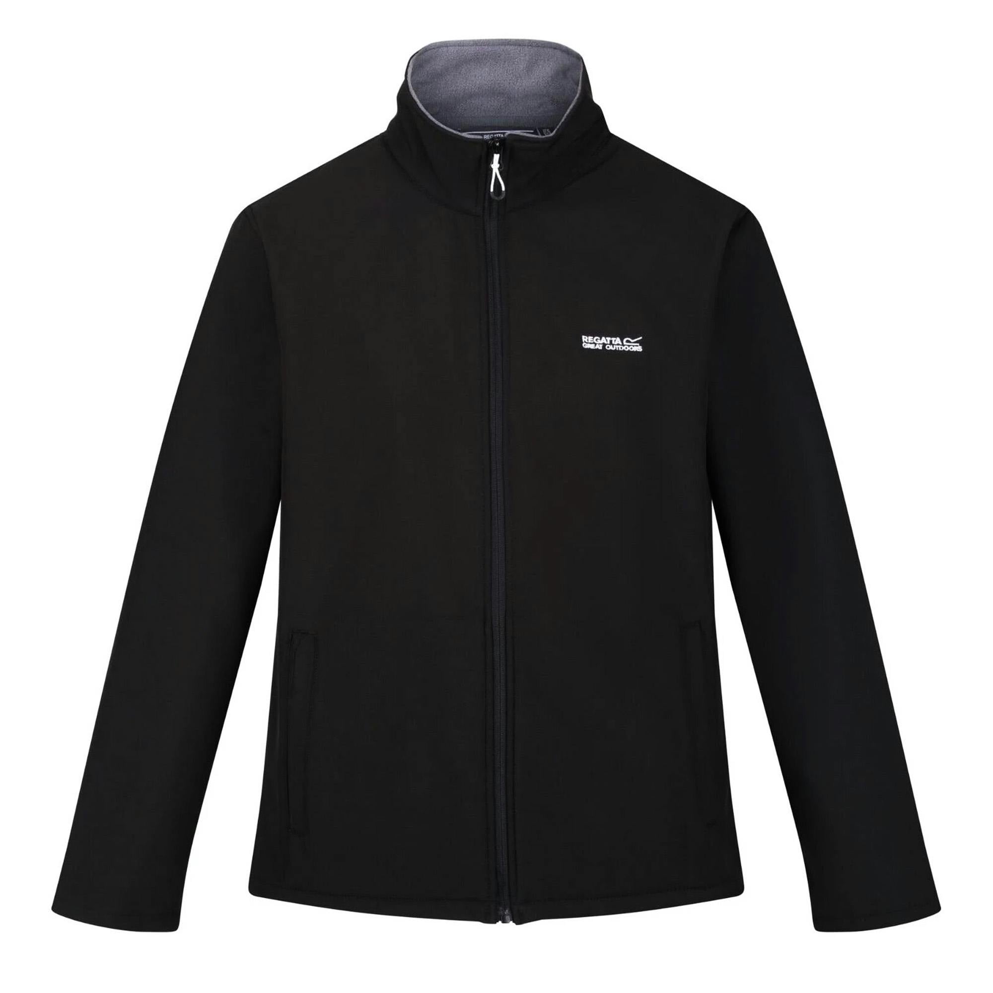 Regatta Men's Black Cera V Wind Resistant Soft Shell Jacket - 3XL - 96% Polyester/4% Elastane