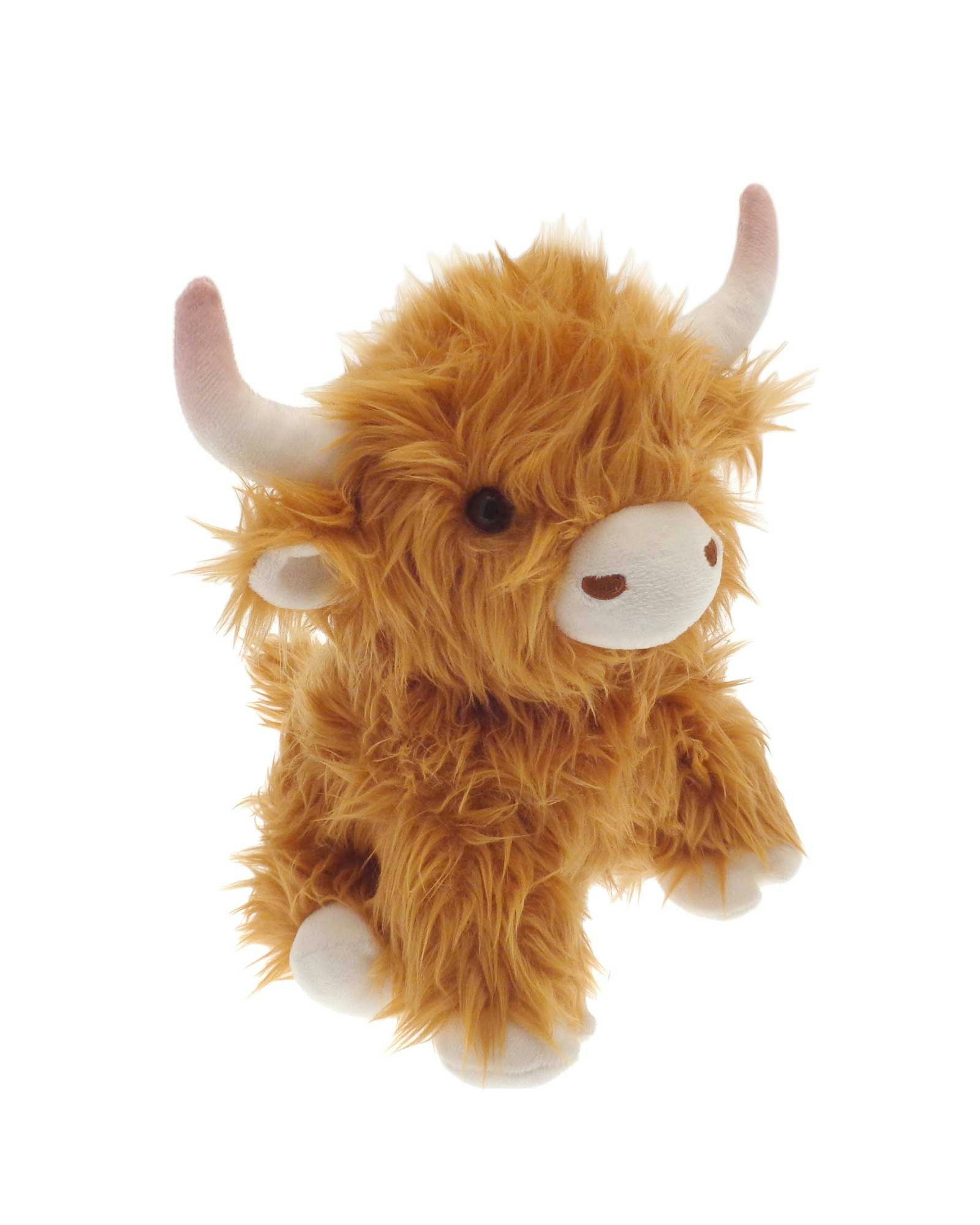 Country Club Brown Highland Cow Soft Fleece Door Stop