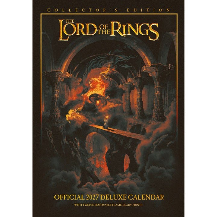 The Lord of the Rings 2027 A3 Deluxe Wall Calendar Official Licensed Fantasy Calendar, Premium Illustrated Middle-earth Artwork, Monthly Layout, Removable Poster Pages, Large A3 Format, Gift for Fans - Image 4