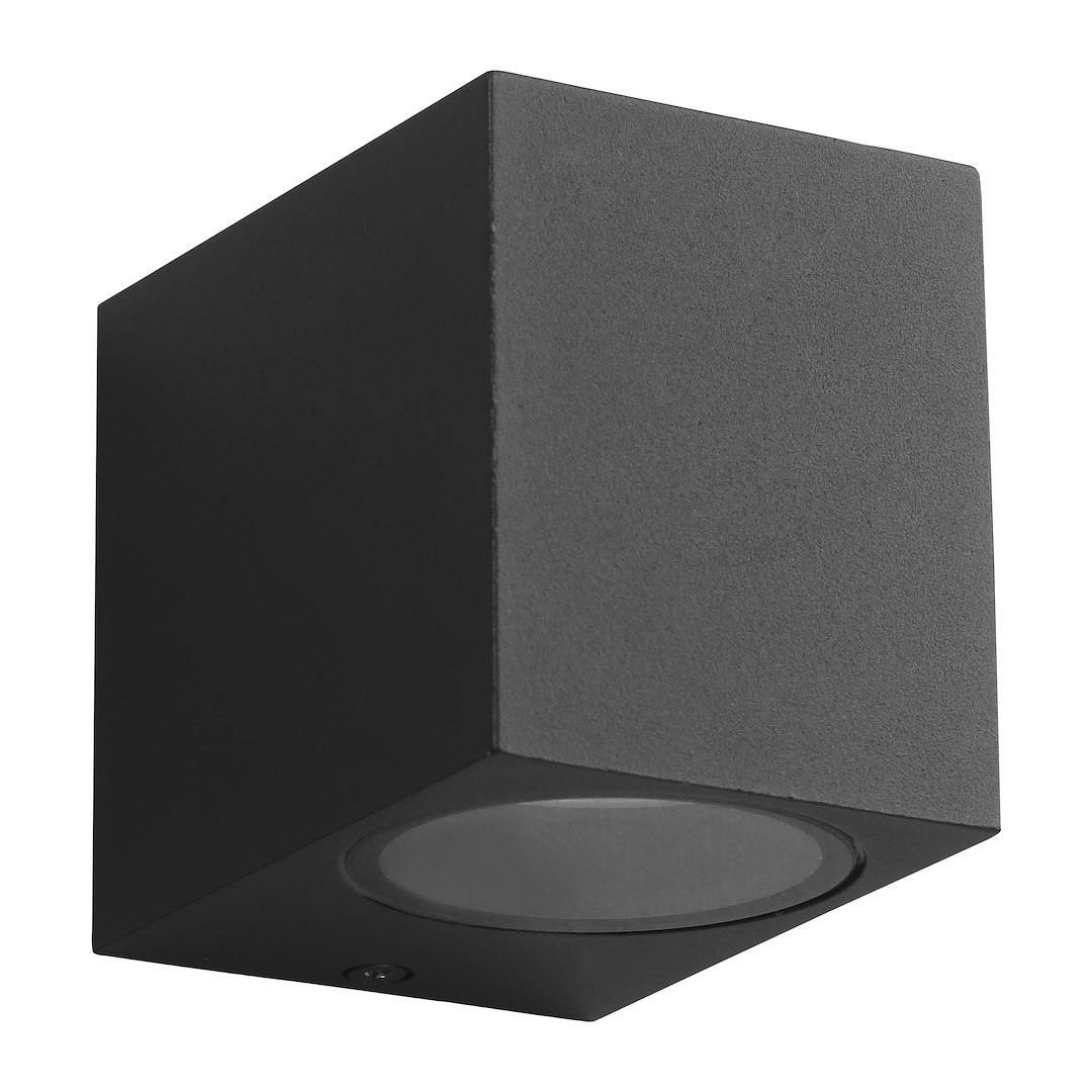 Rackhams Light/Black Boka Garden Wall Lamp 1Xgu10 Ip44