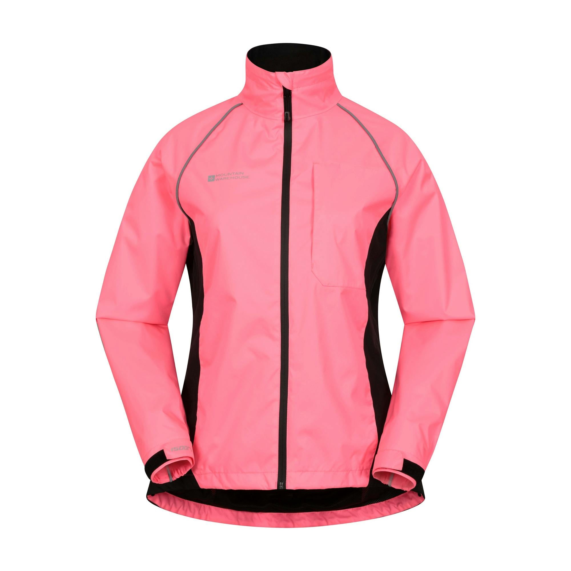 Mountain Warehouse Women's Pink Adrenaline Ii Iso-Viz Waterproof Jacket - Bright - 10 Uk - Bright - 50% Polyester/50% Polyamide