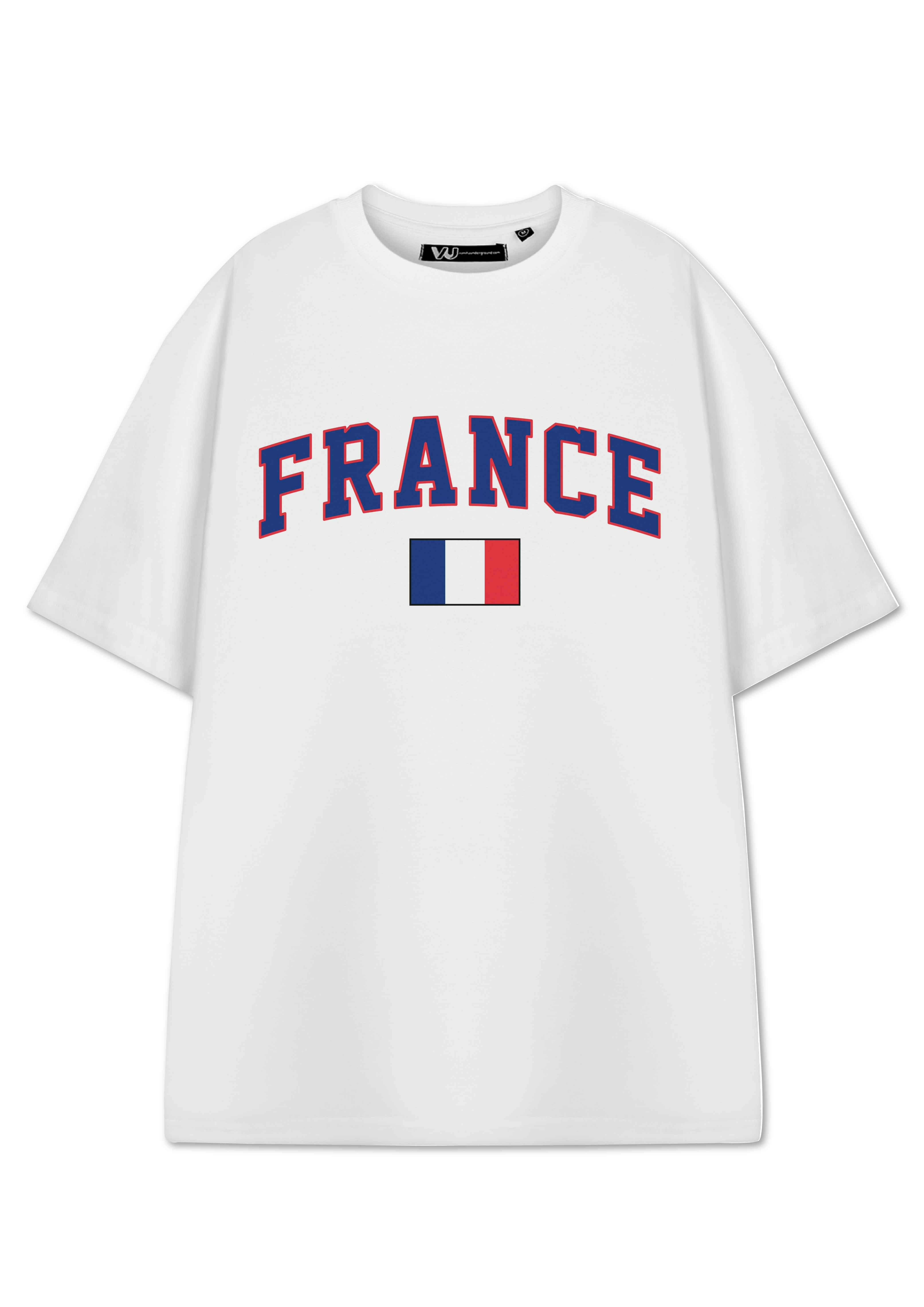Vanilla Underground Unisex White Show Me The Merch France Short Sleeved T-Shirt - XXX-Large