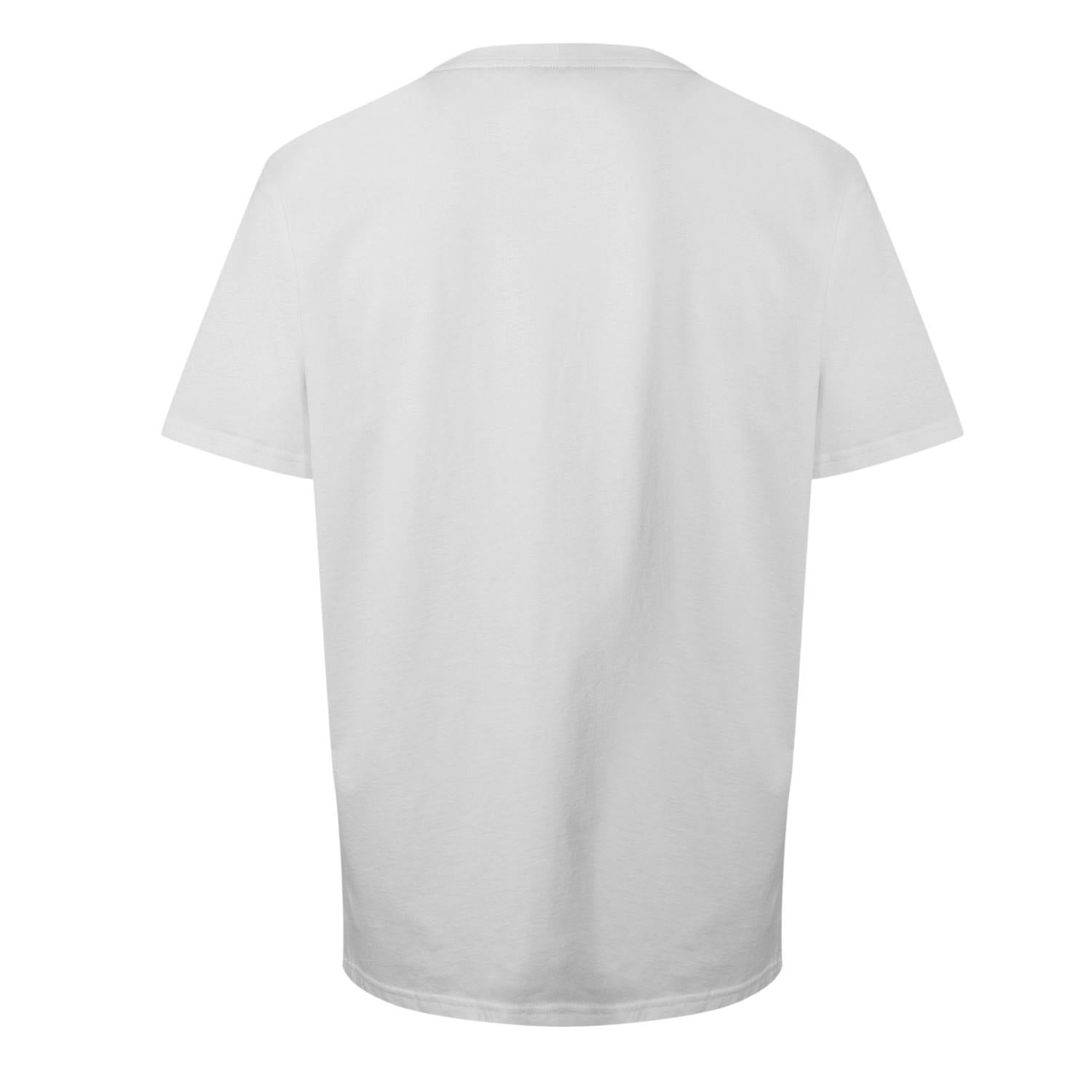 Boss Men's White Logo Regular T-Shirt - Xxl - 95% Cotton/5% Elastane
