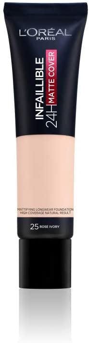 L'Oreal Infaillible 32HR Matte Cover Foundation - 25 Cool Undertone - Image 6